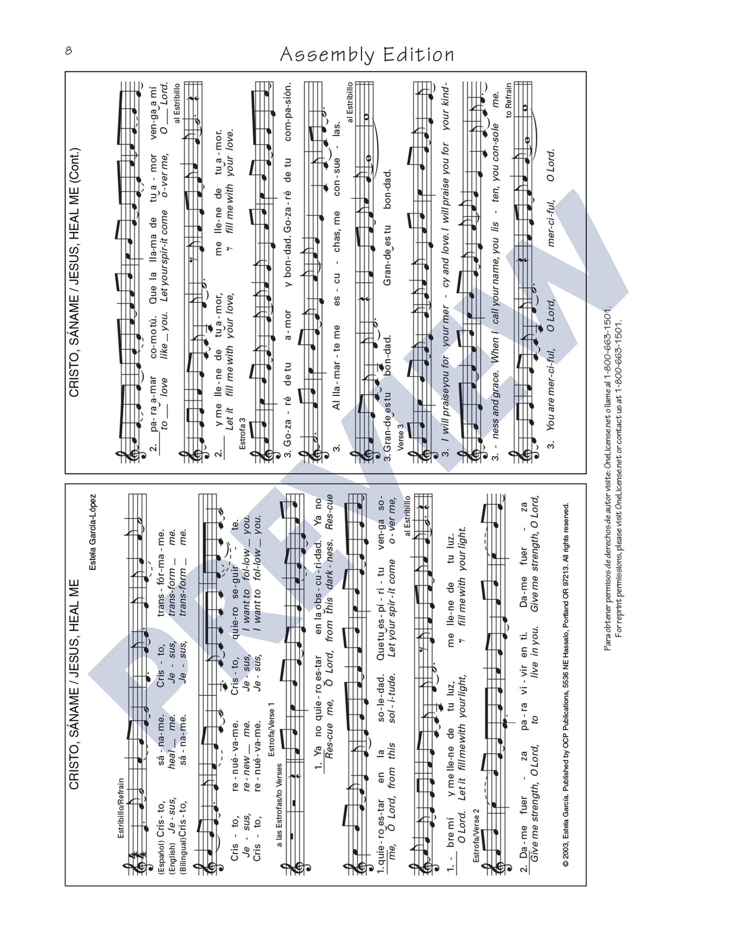 Cristo, Sáname/Jesus, Heal Me