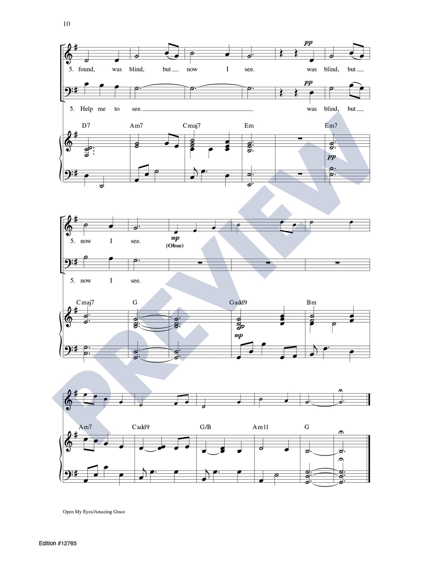 Open My Eyes/Amazing Grace