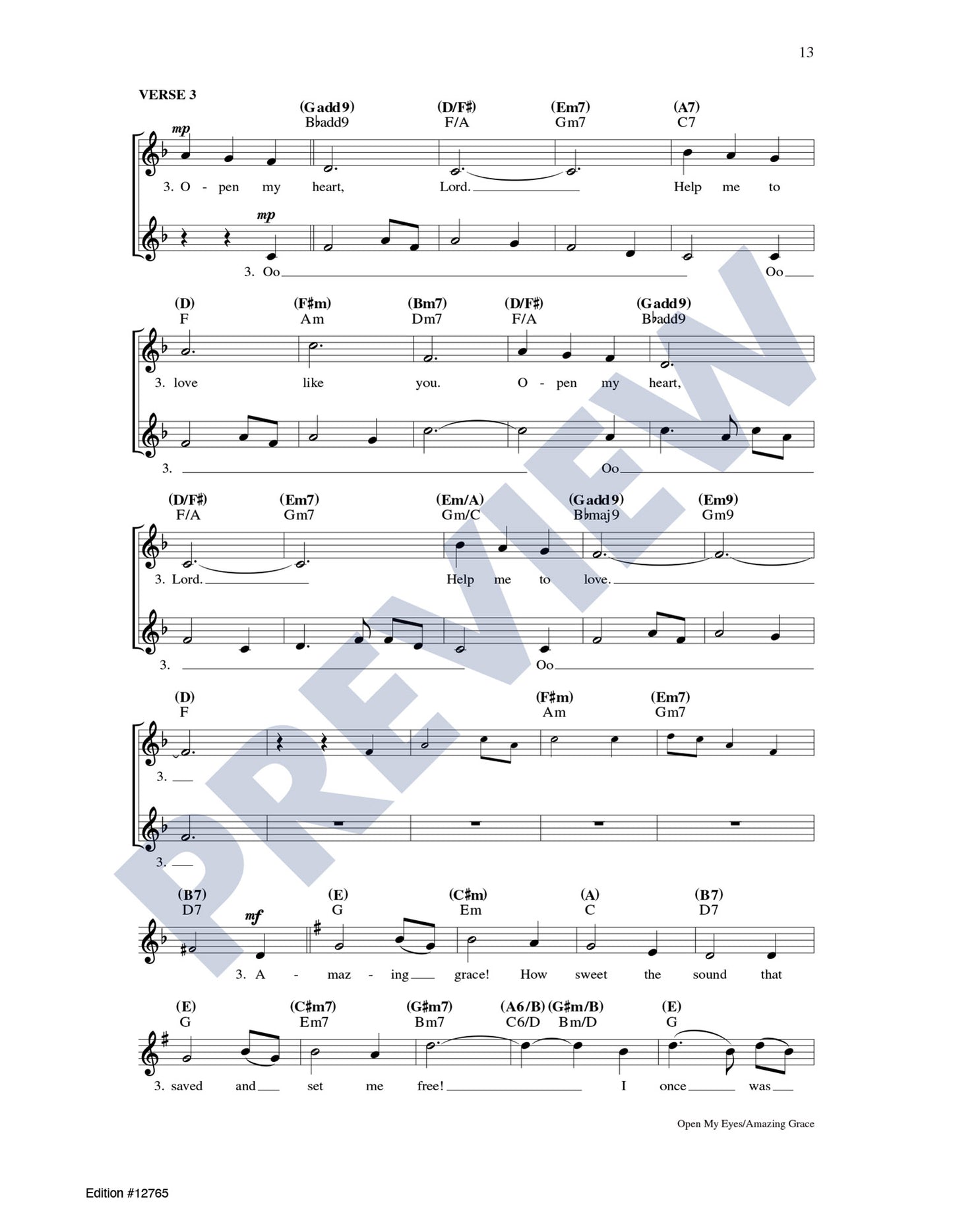 Open My Eyes/Amazing Grace