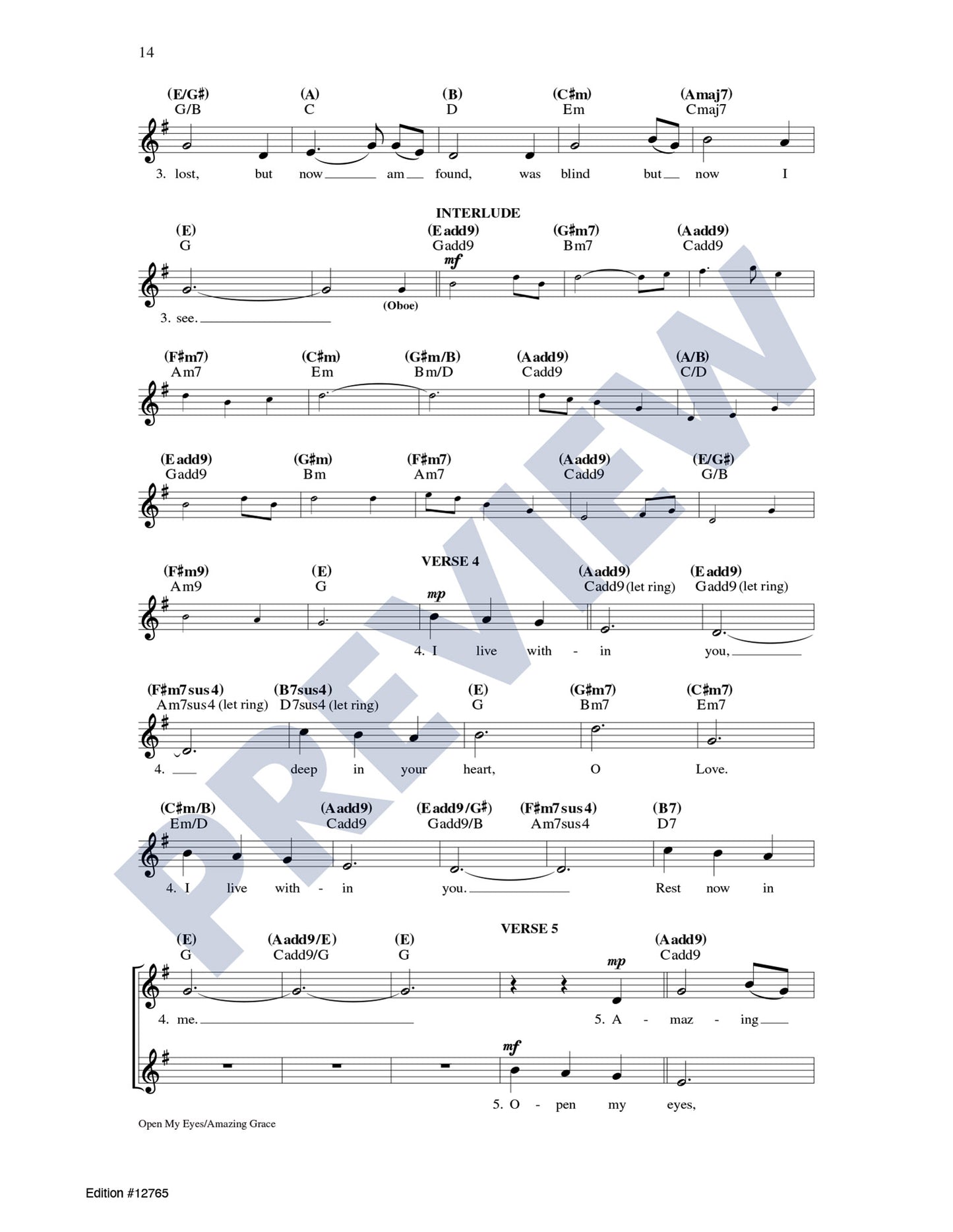 Open My Eyes/Amazing Grace