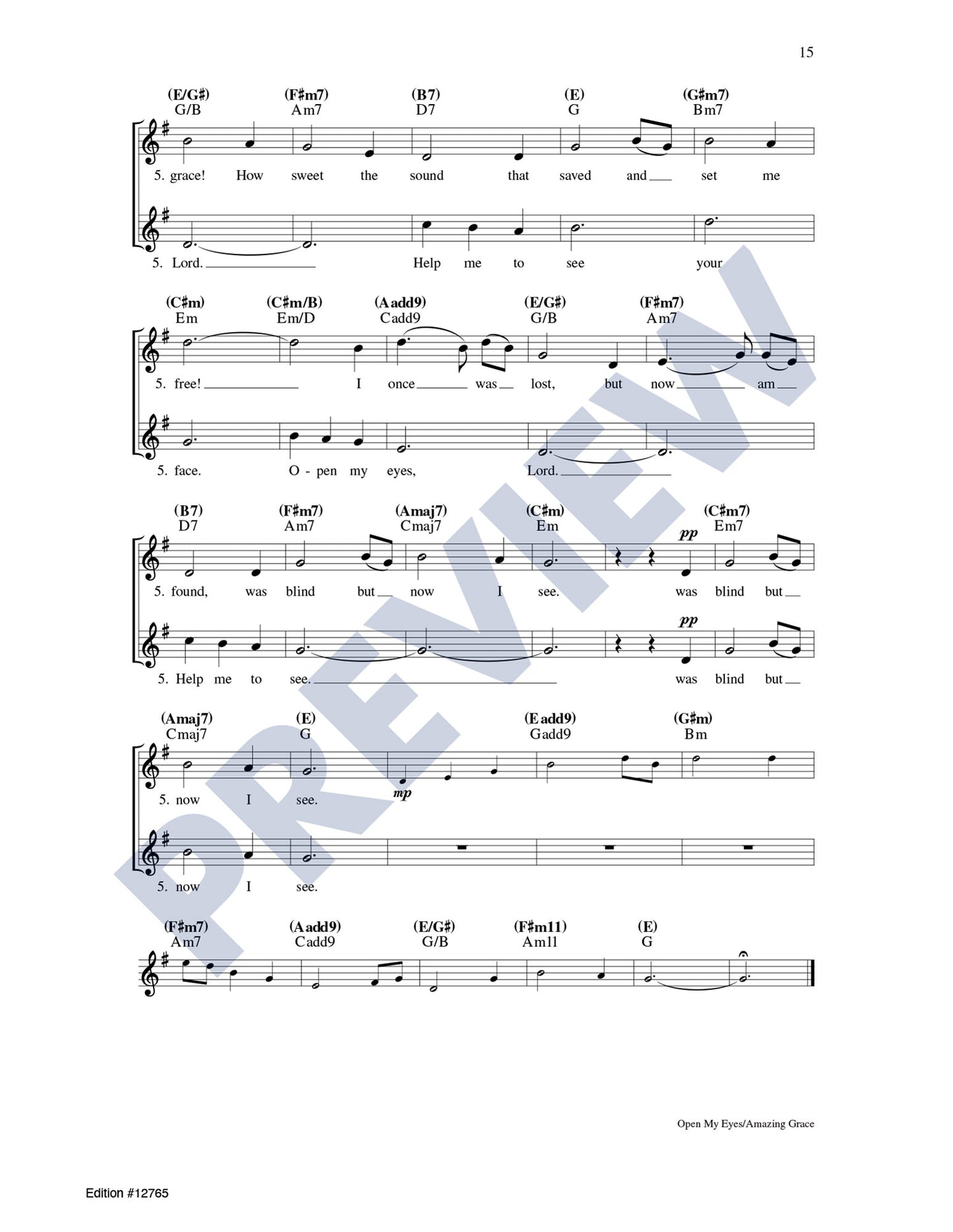 Open My Eyes/Amazing Grace