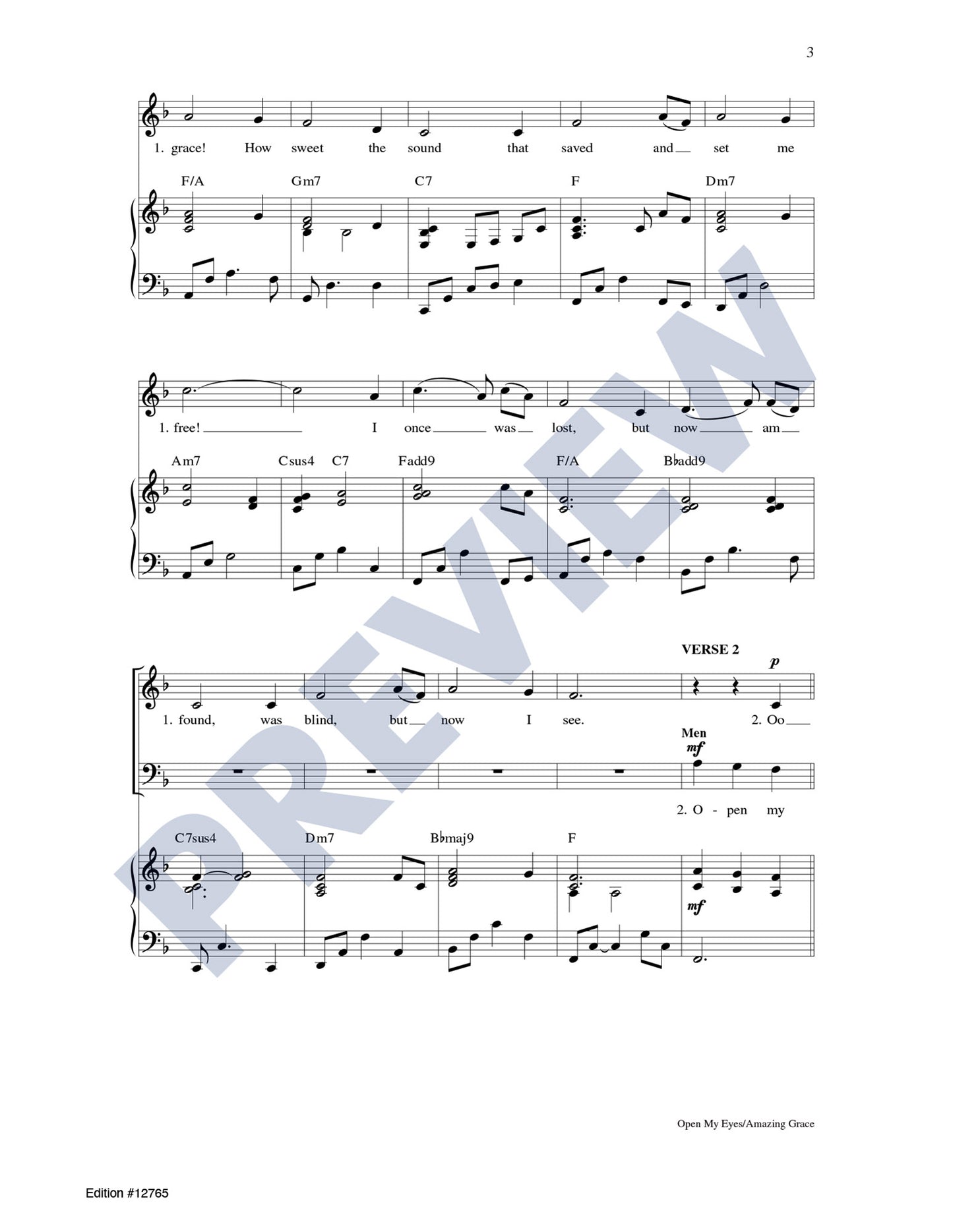 Open My Eyes/Amazing Grace