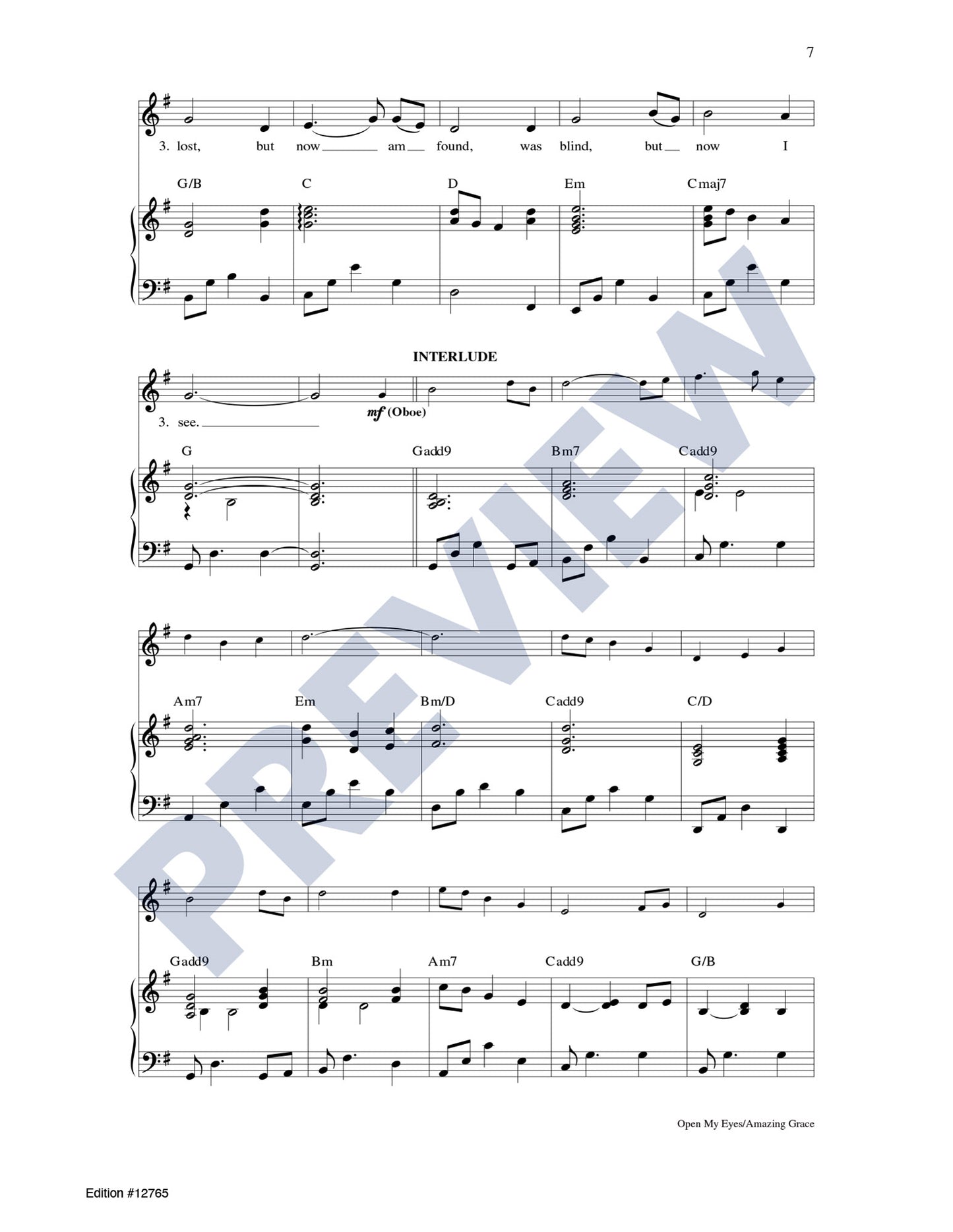 Open My Eyes/Amazing Grace