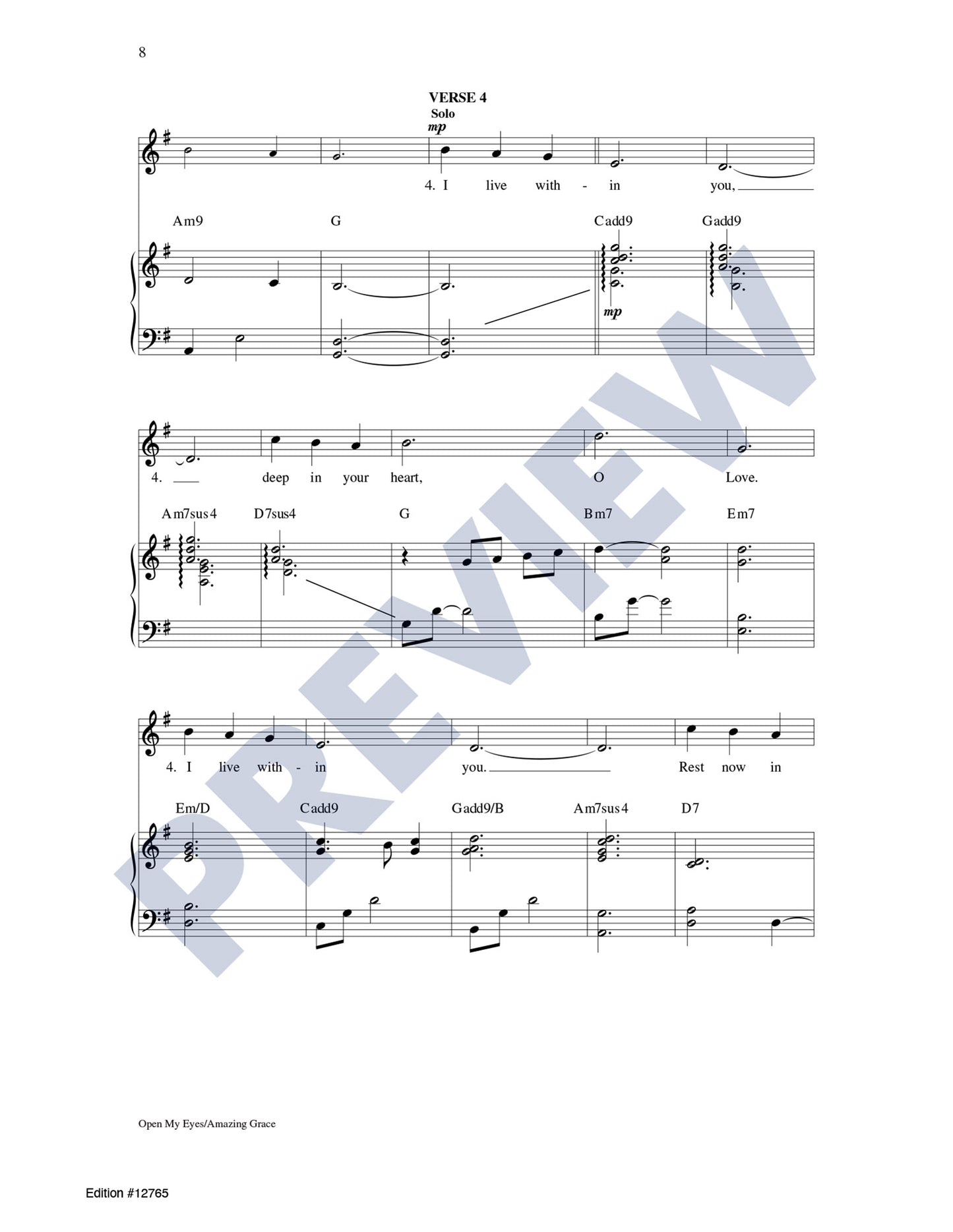 Open My Eyes/Amazing Grace