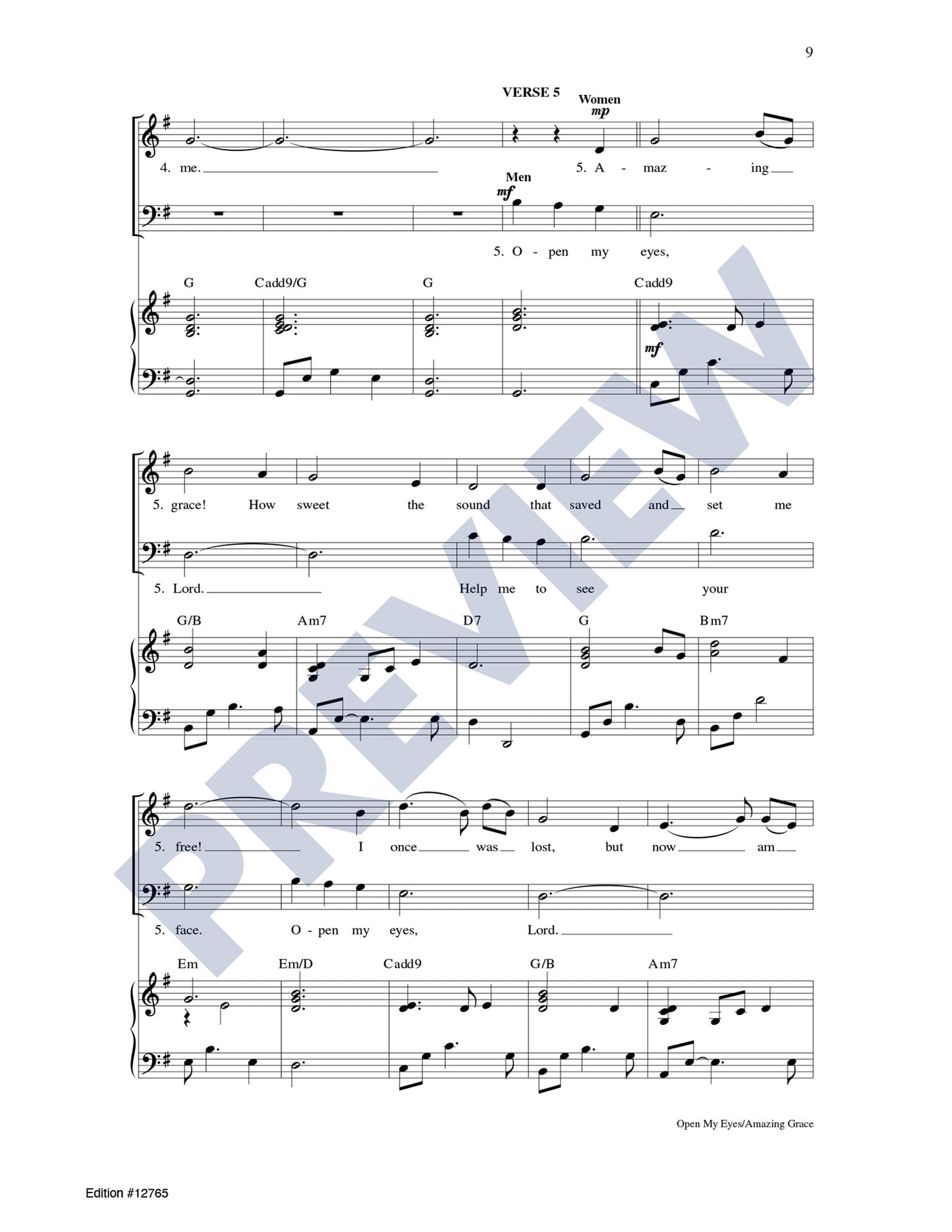 Open My Eyes/Amazing Grace