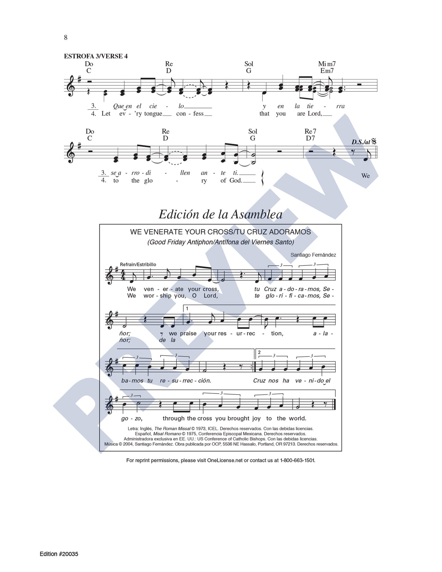 We Venerate Your Cross/Tu Cruz Adoramos