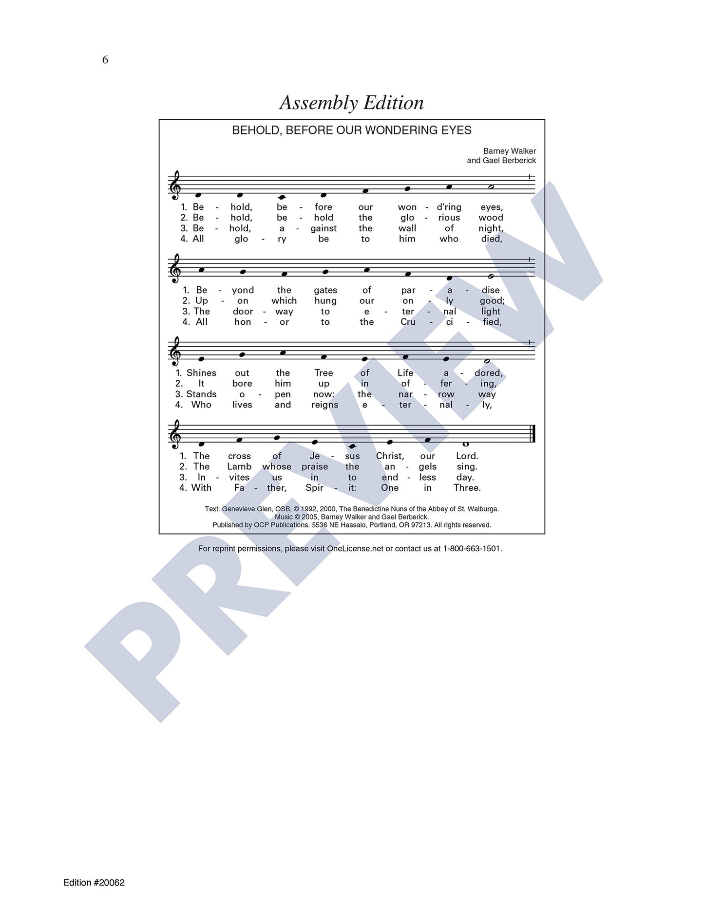 Behold, before Our Wondering Eyes