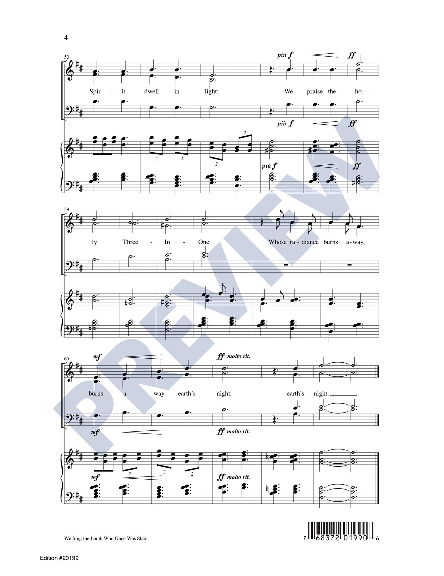 We Sing the Lamb Who Once Was Slain