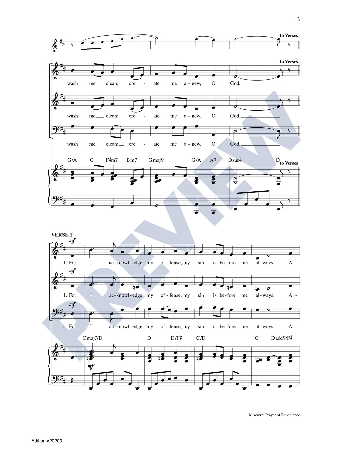 Miserere: Prayer of Repentance