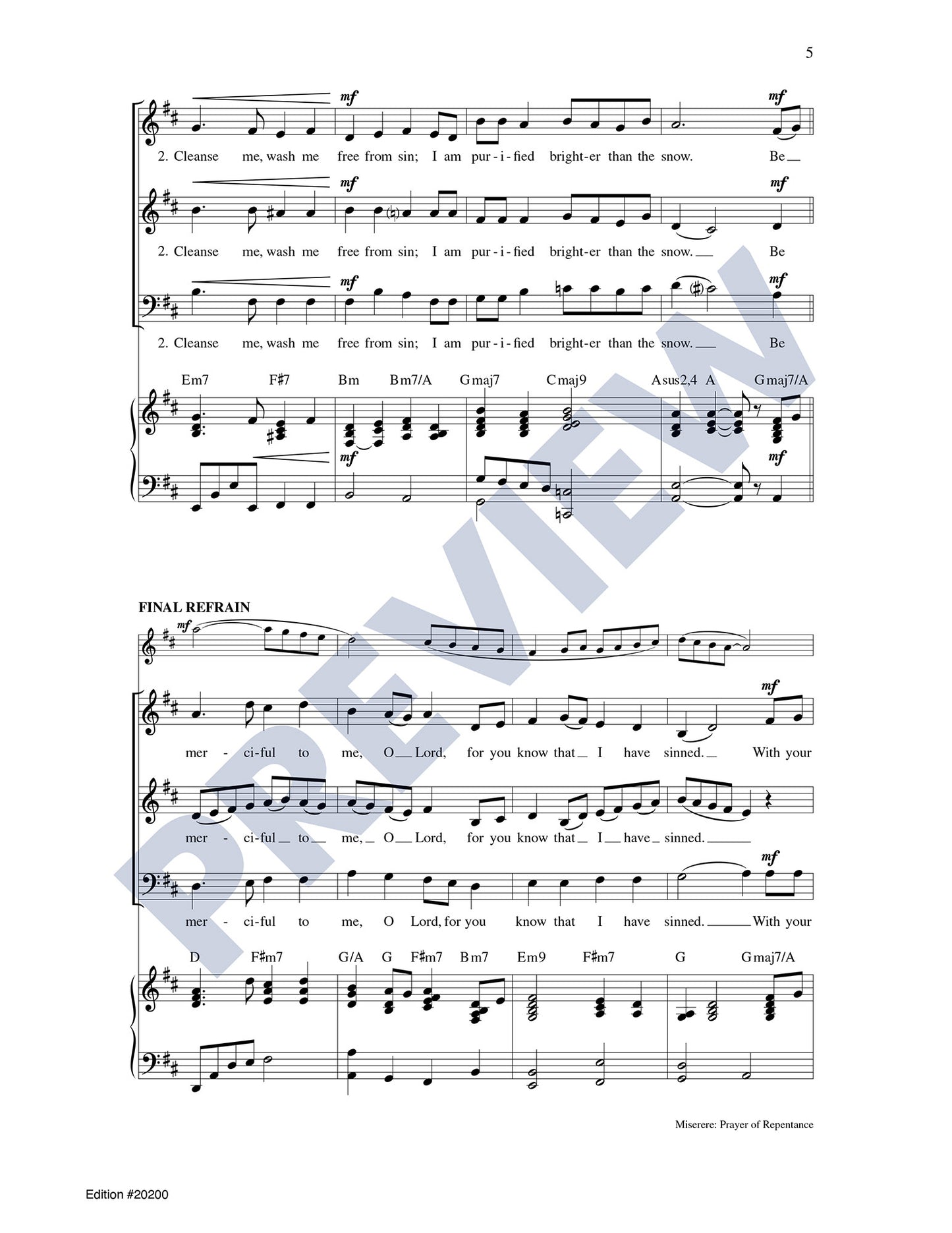 Miserere: Prayer of Repentance