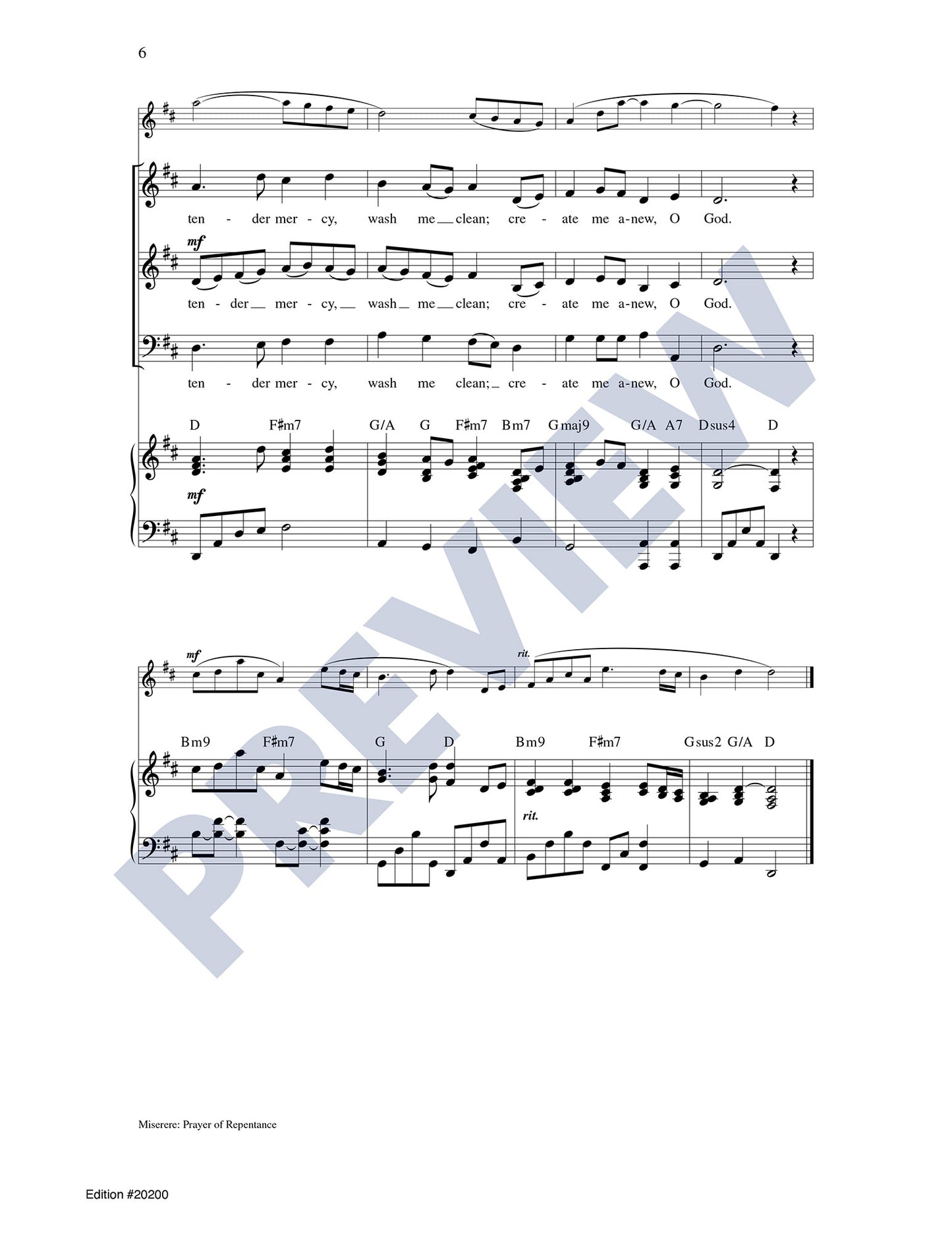 Miserere: Prayer of Repentance