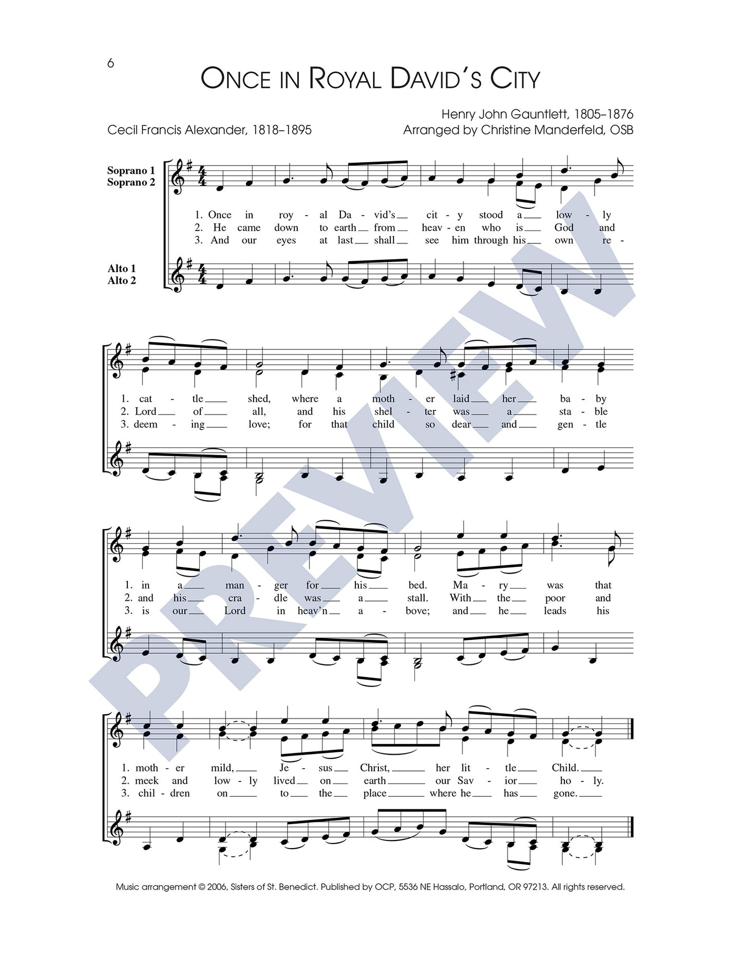 Three Christmas Carols, Set 1