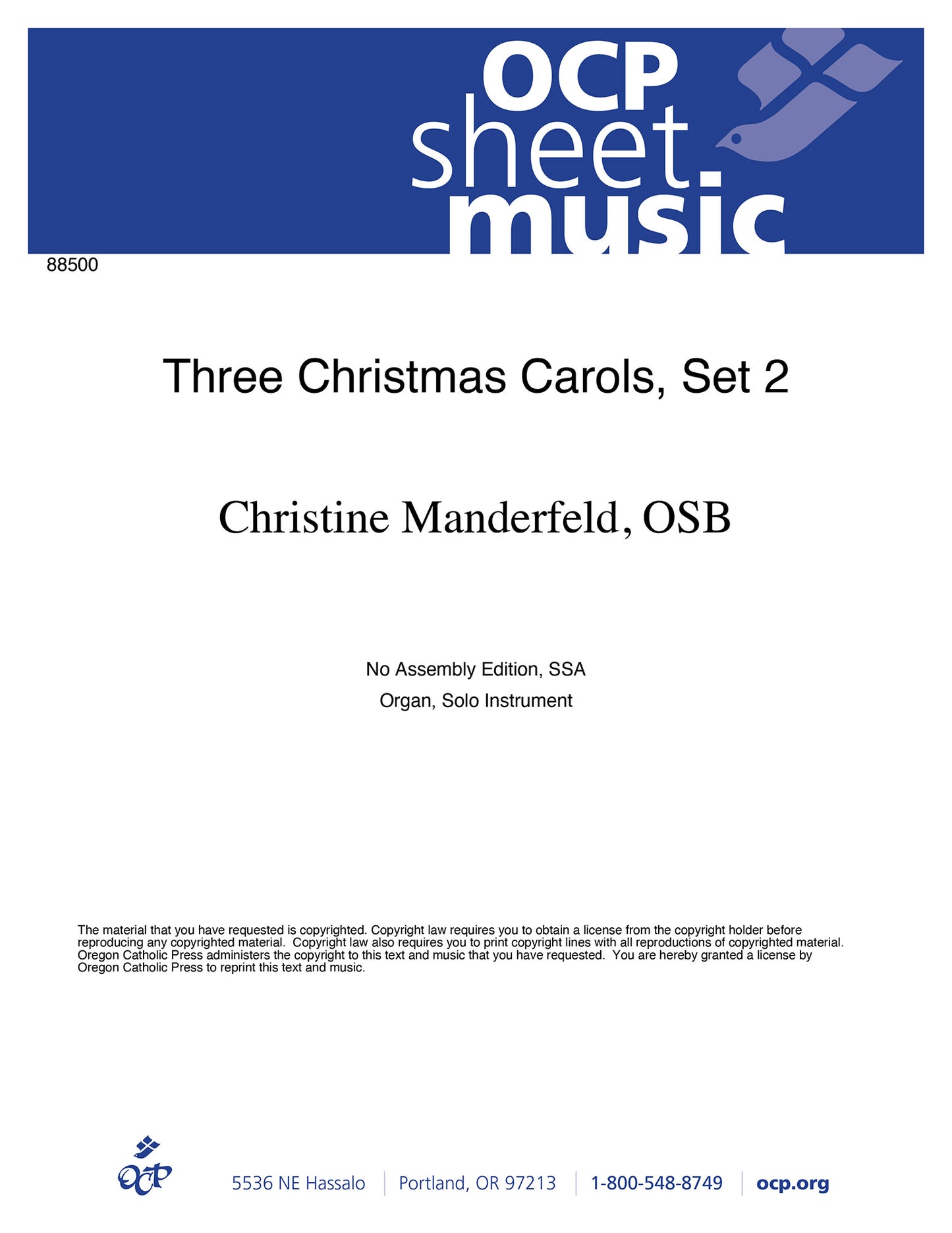 Three Christmas Carols, Set 2
