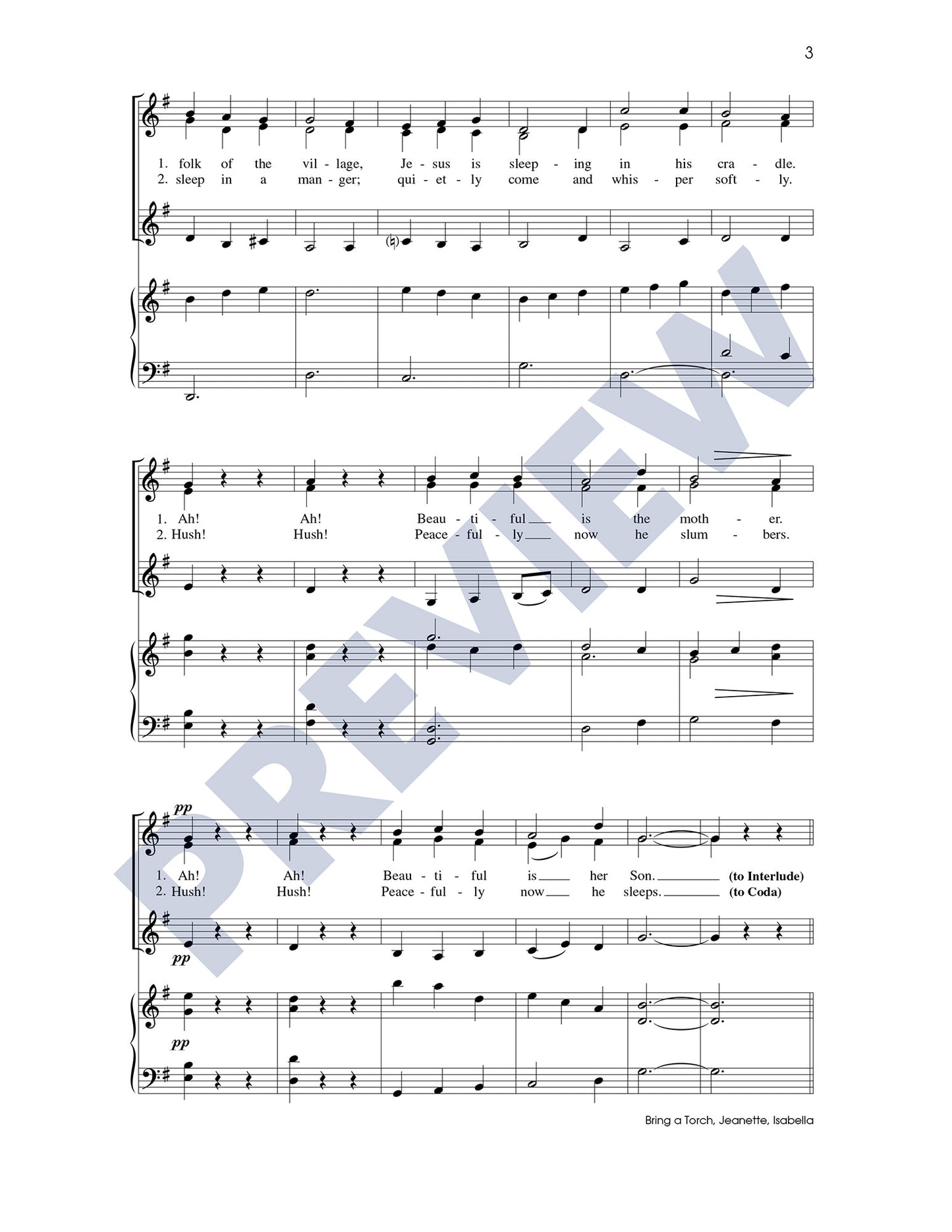 Three Christmas Carols, Set 2