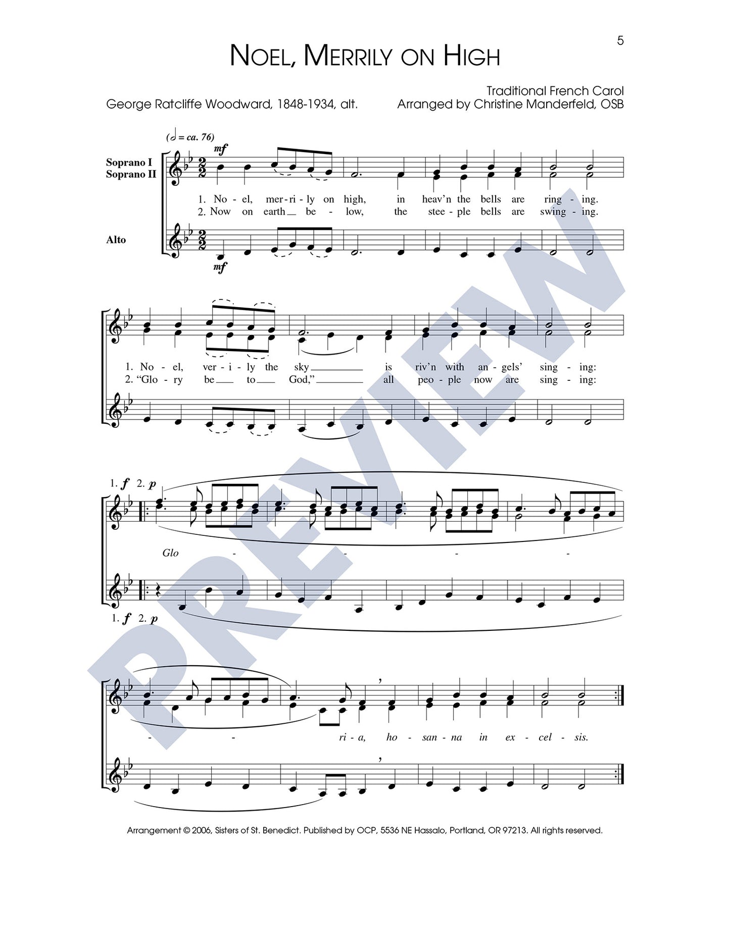 Three Christmas Carols, Set 2