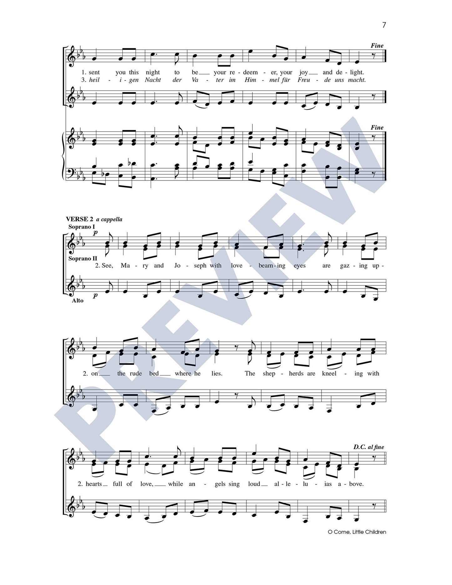 Three Christmas Carols, Set 2