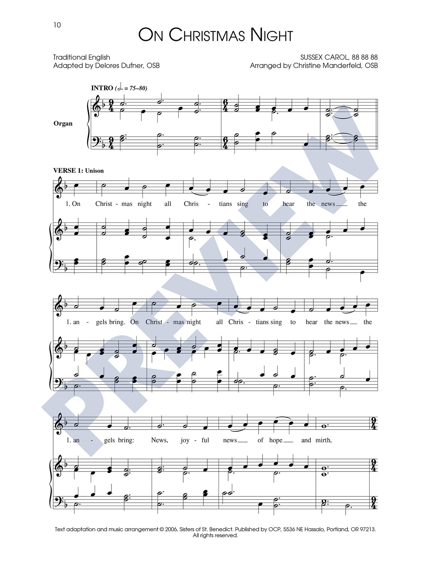 Three Christmas Carols, Set 3
