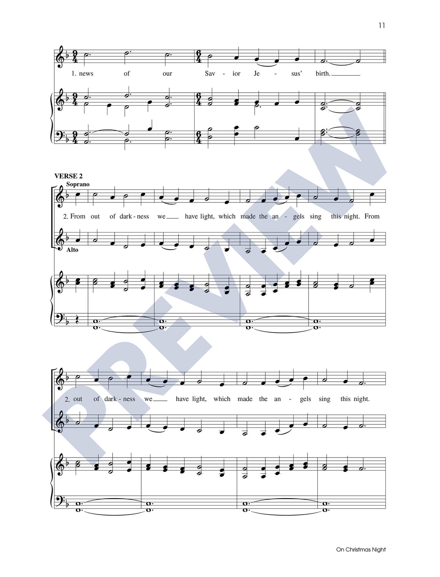 Three Christmas Carols, Set 3