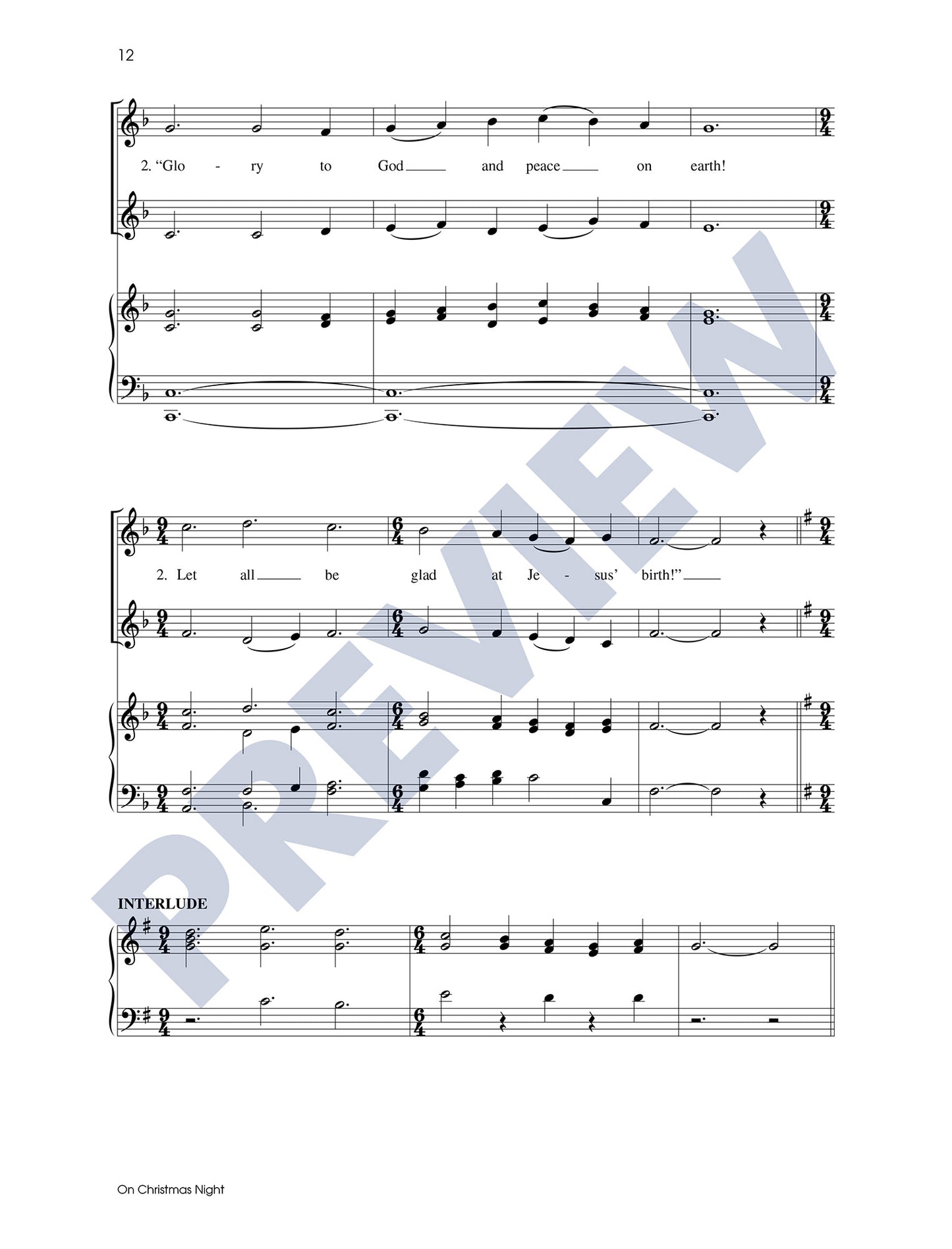 Three Christmas Carols, Set 3