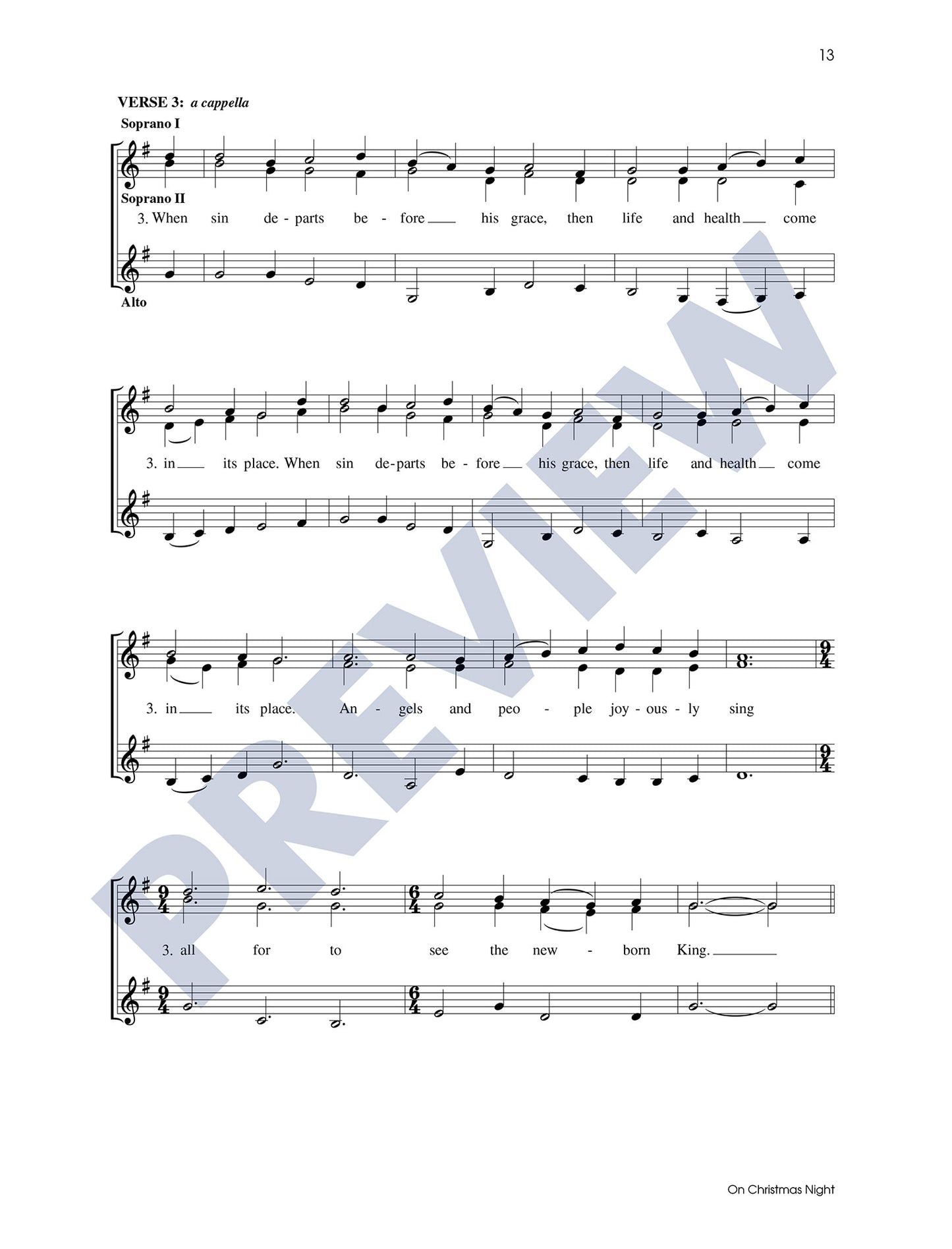 Three Christmas Carols, Set 3