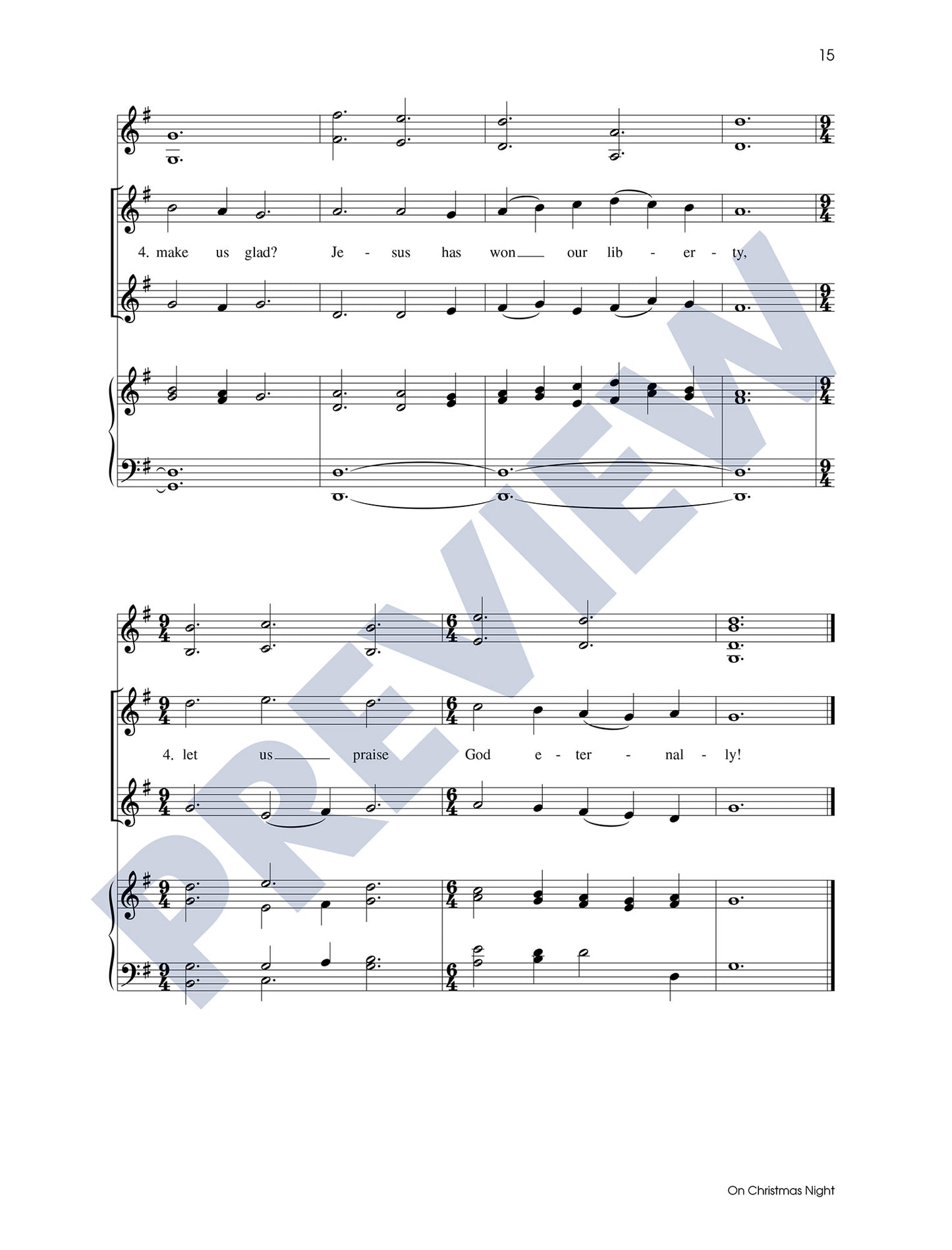 Three Christmas Carols, Set 3