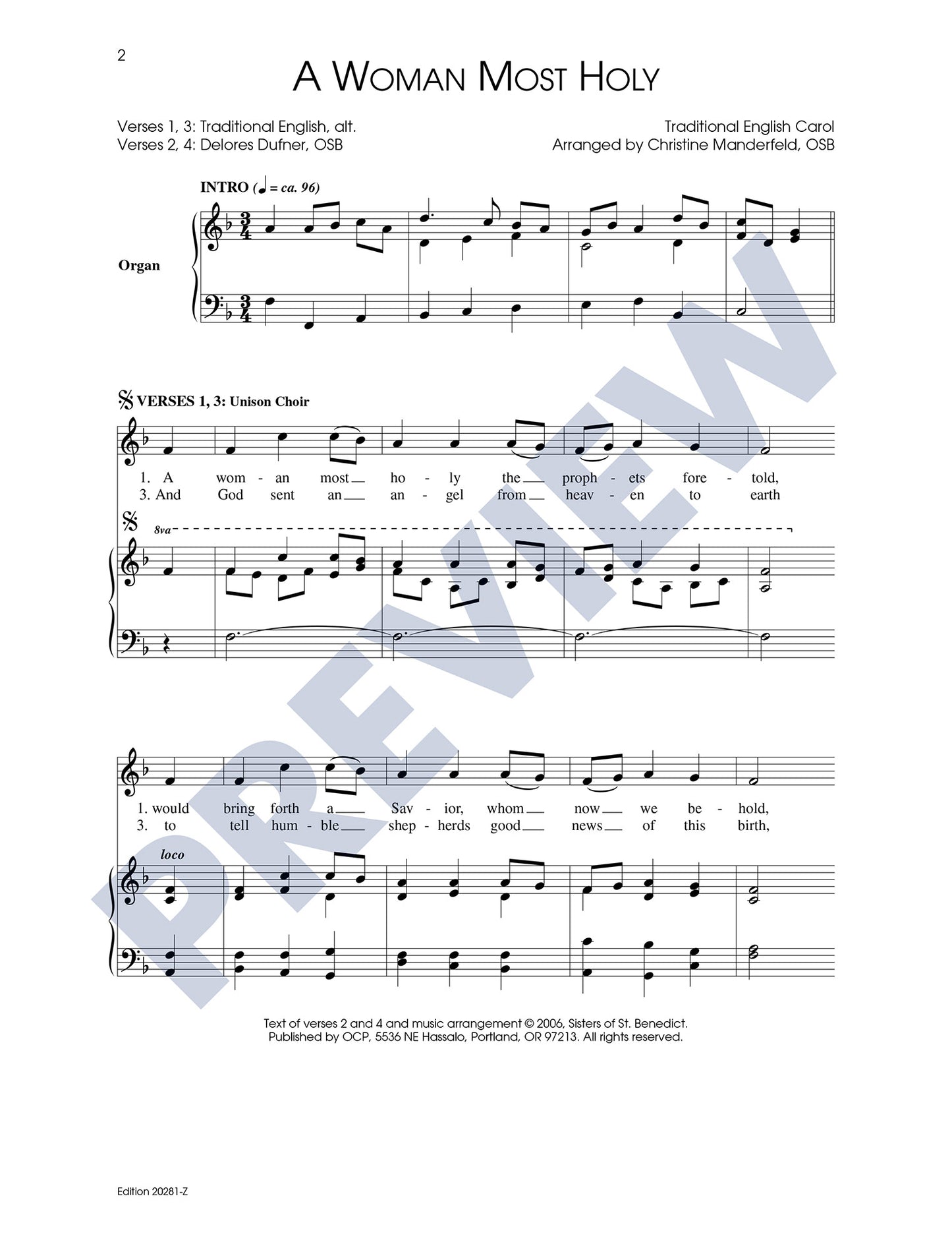 Three Christmas Carols, Set 3