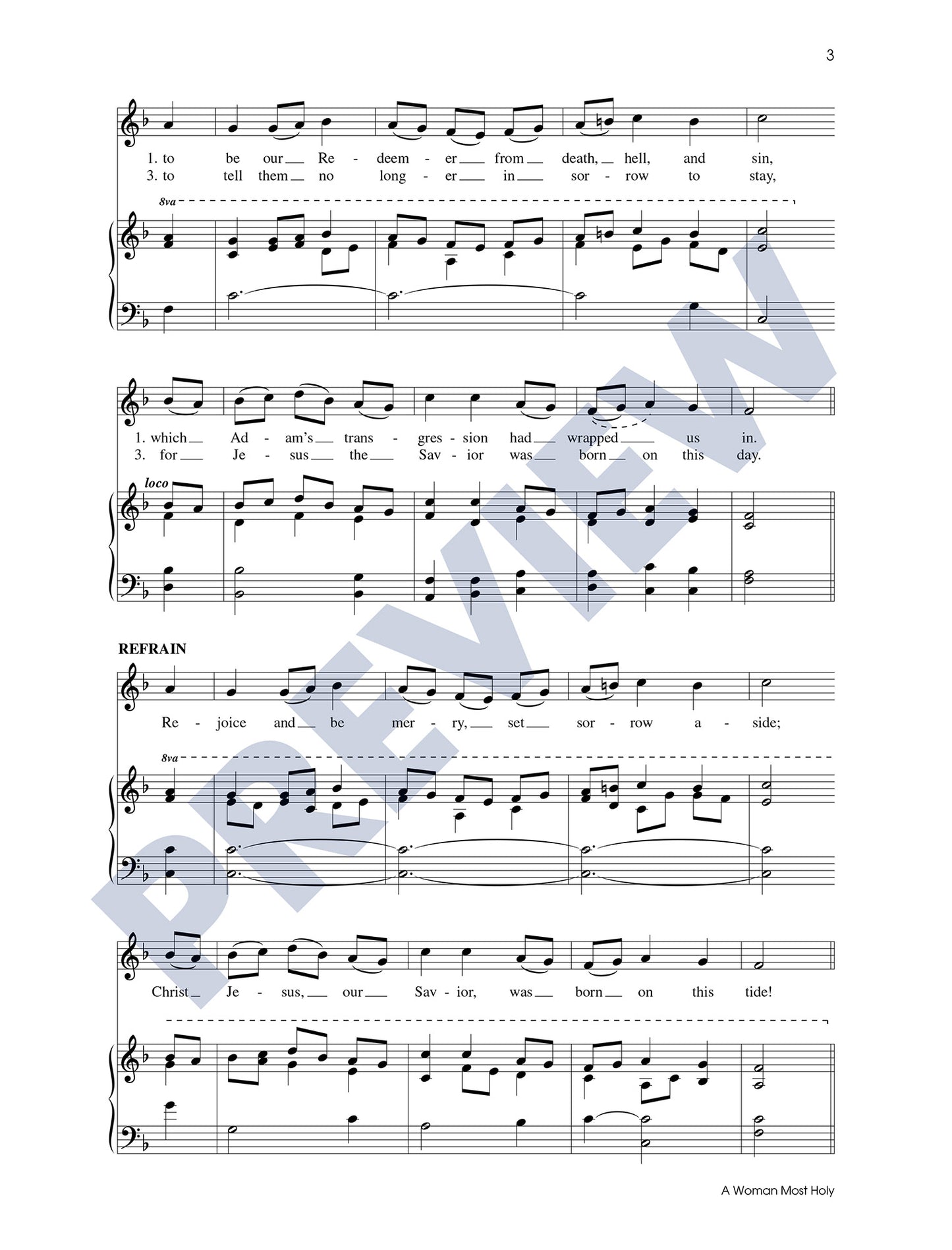 Three Christmas Carols, Set 3