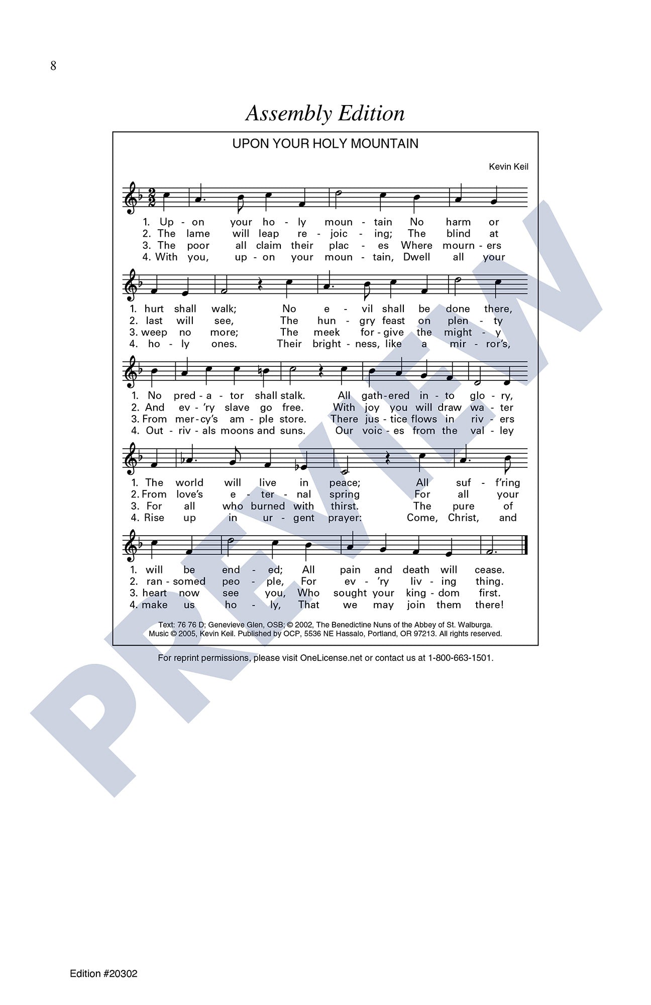 Upon Your Holy Mountain