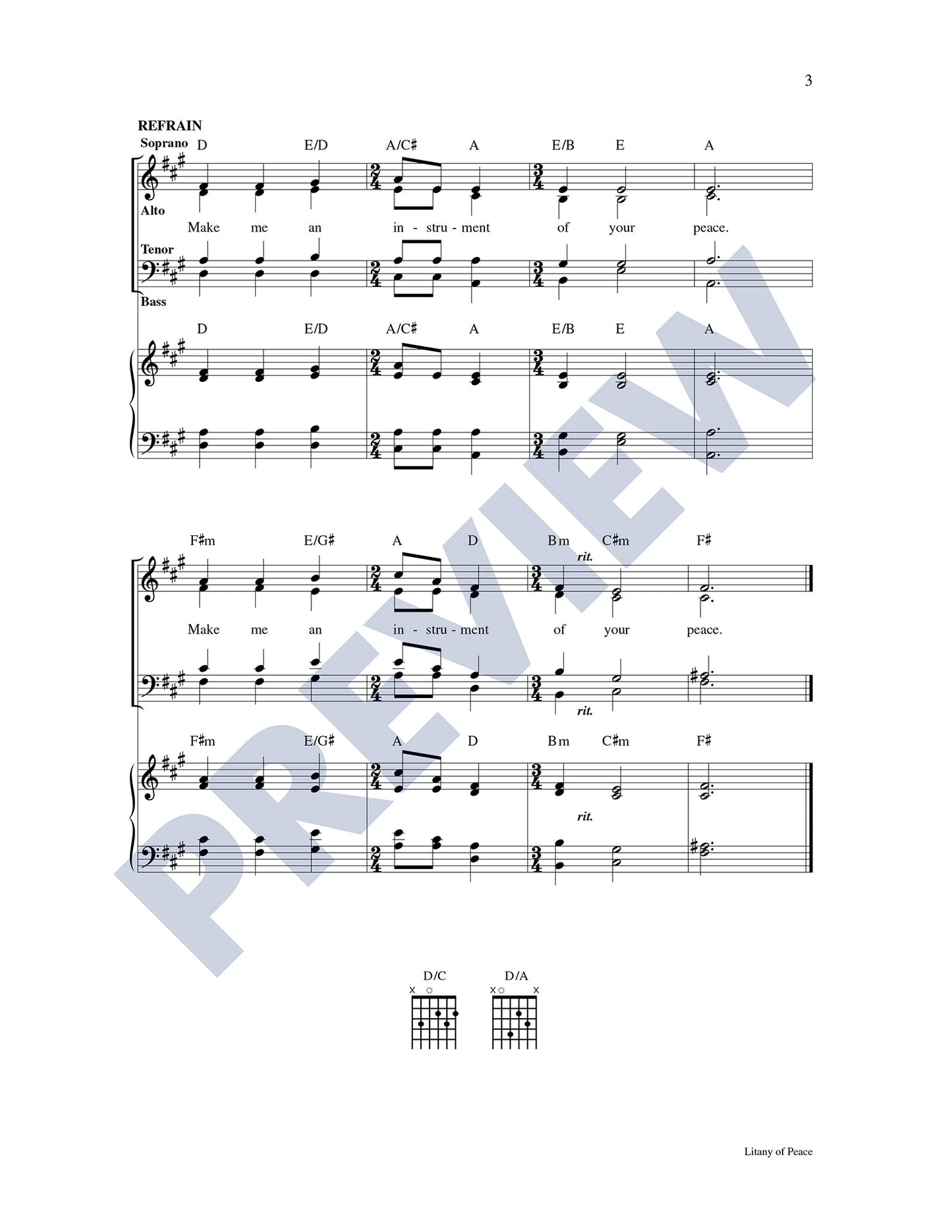 Litany of Peace
