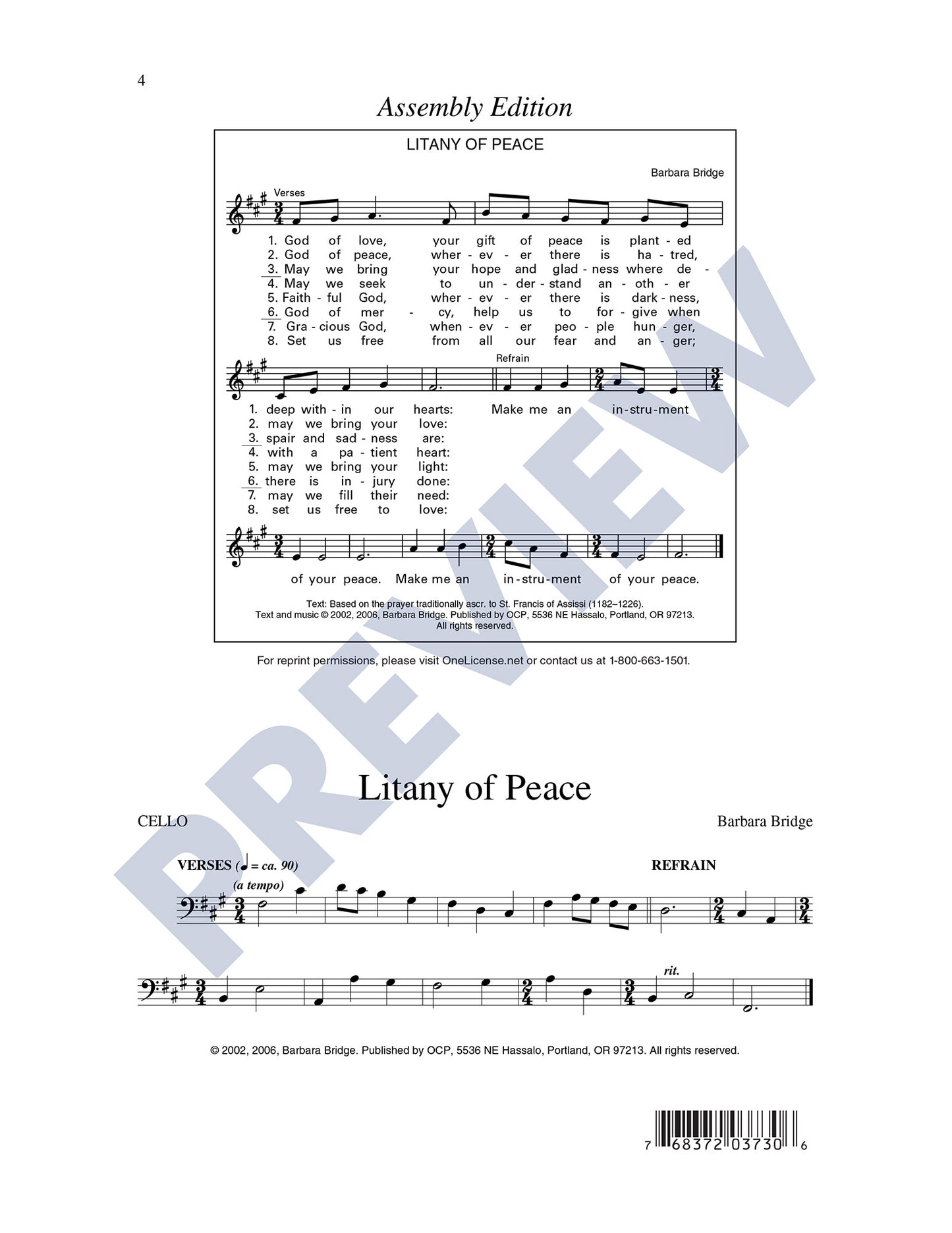 Litany of Peace