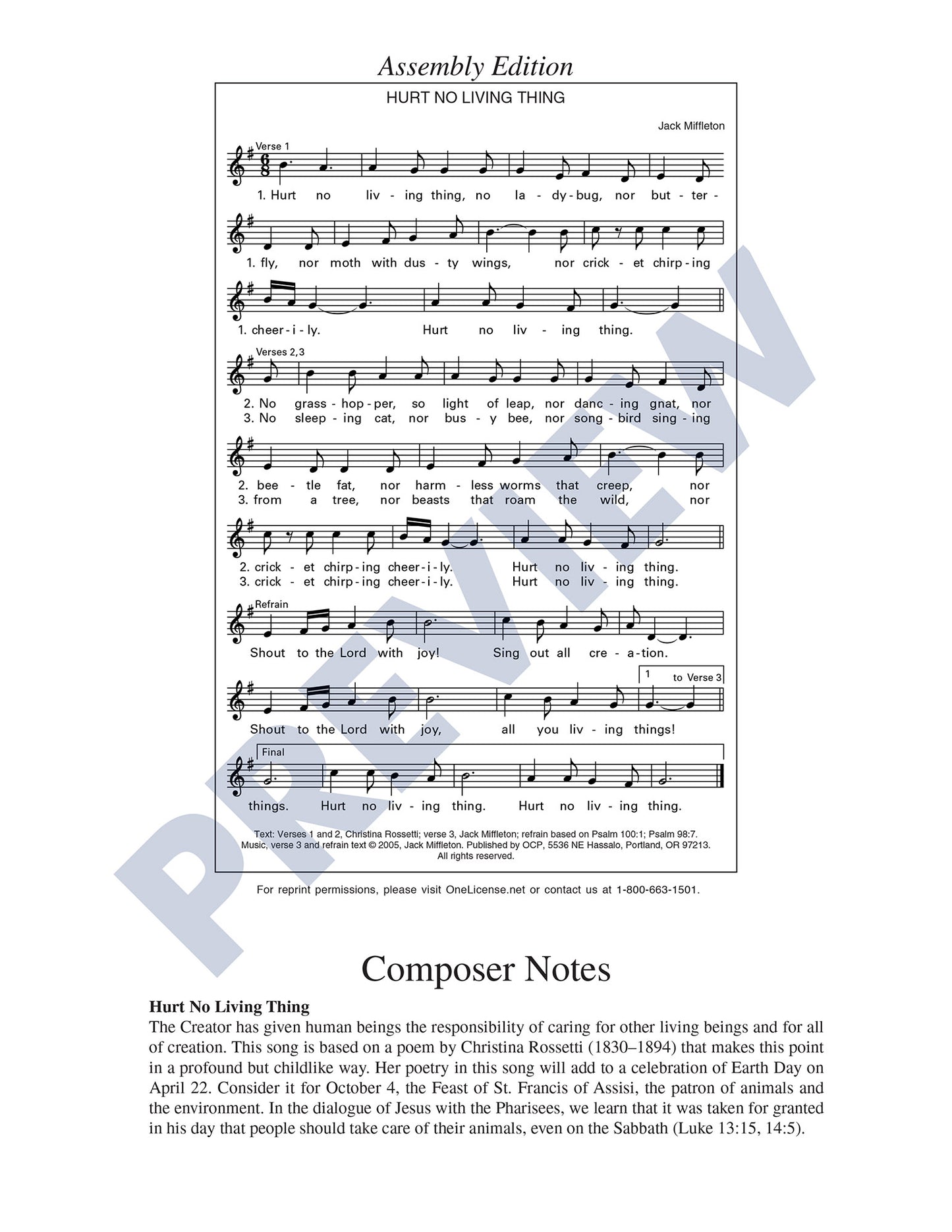 Hurt No Living Thing