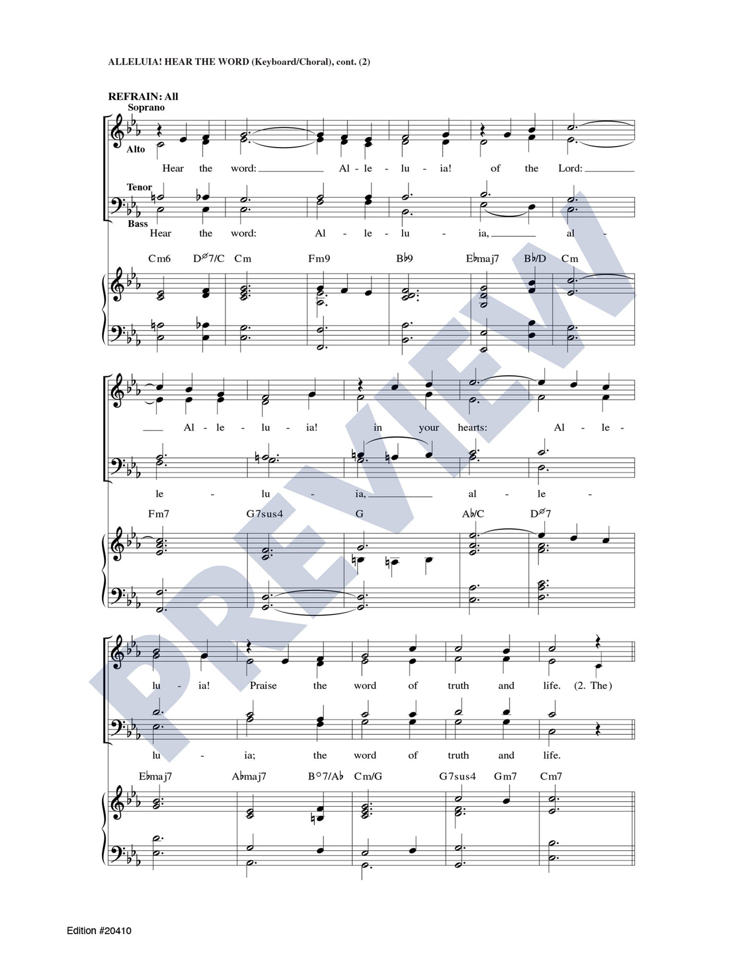Alleluia! Hear the Word