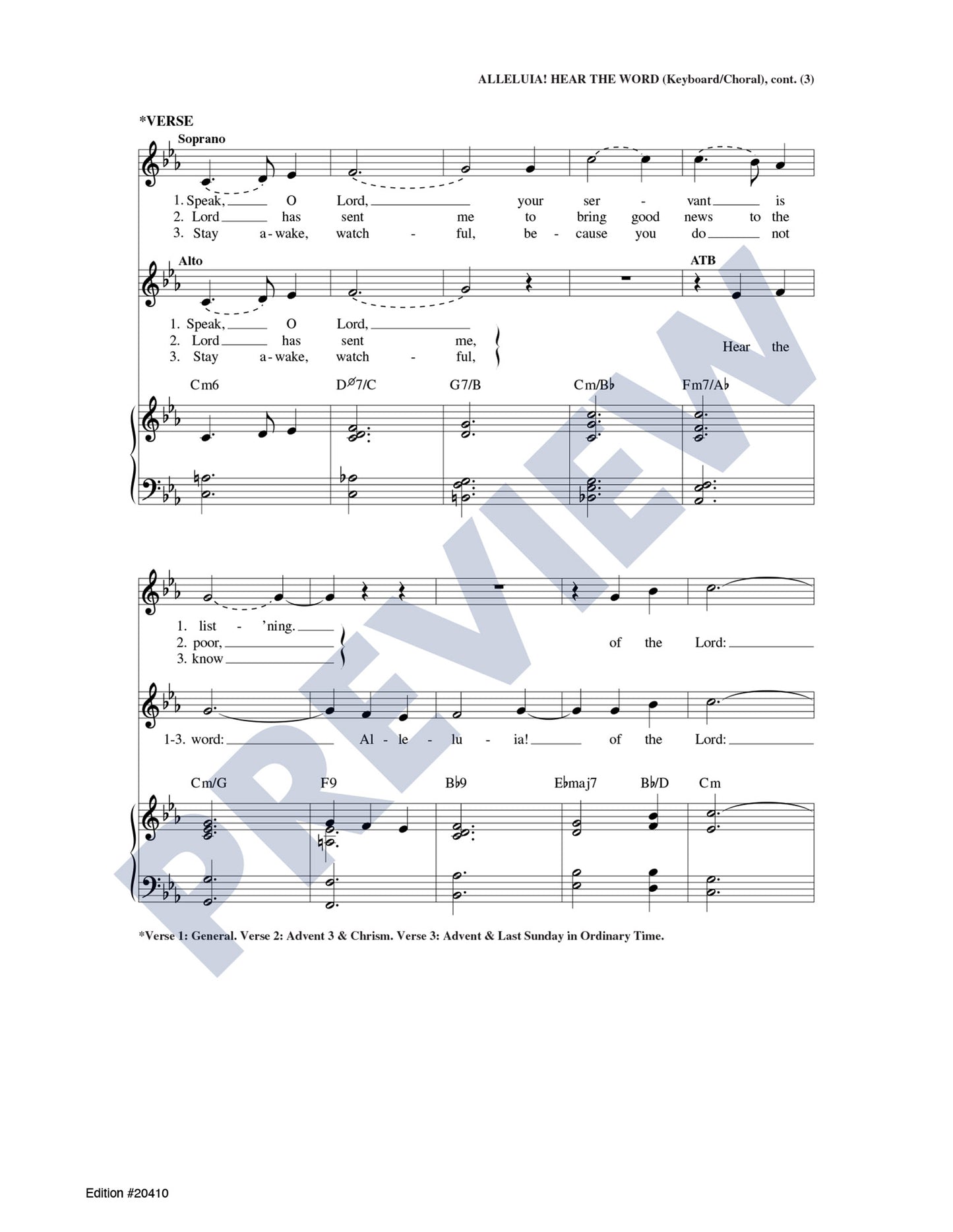 Alleluia! Hear the Word
