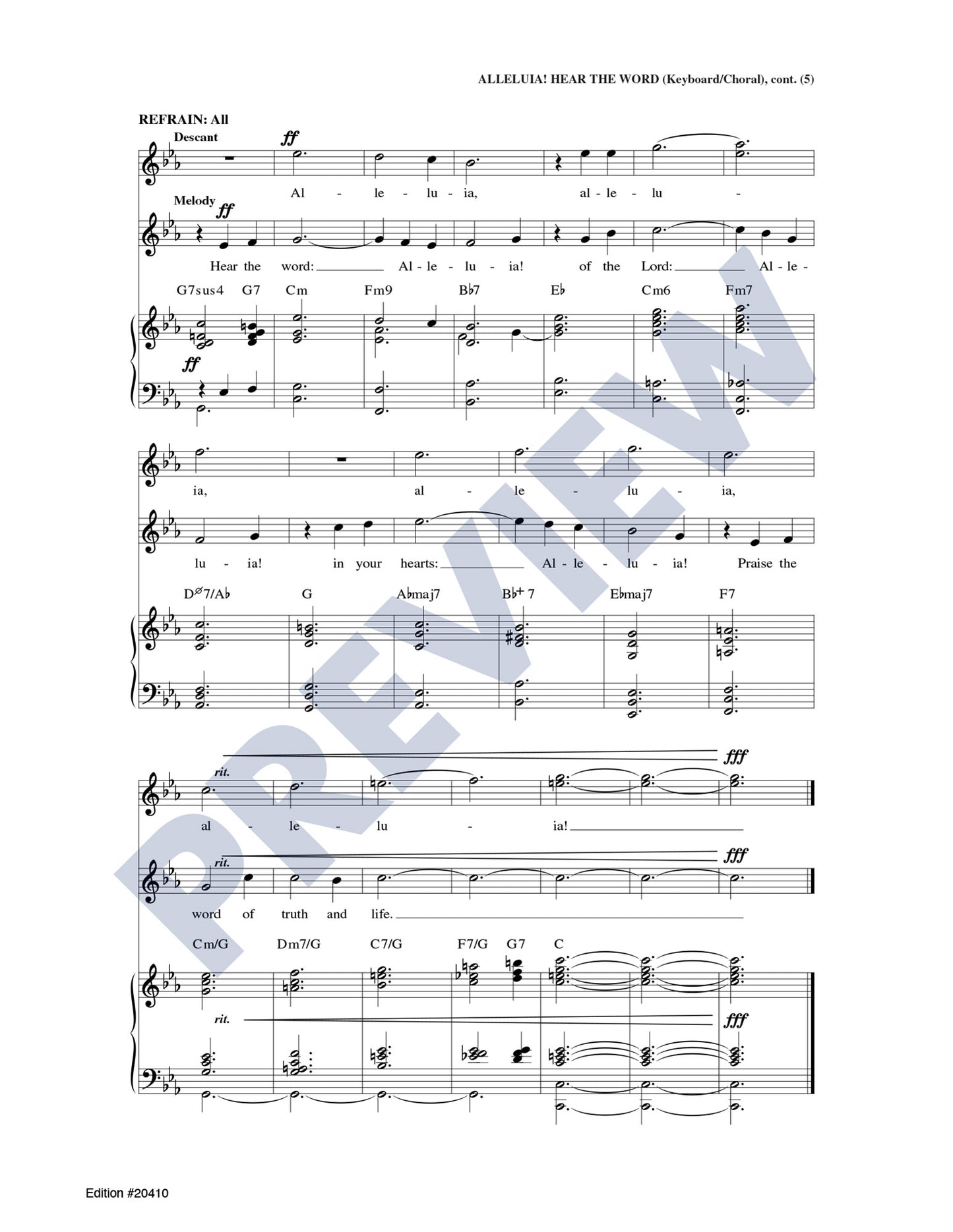 Alleluia! Hear the Word