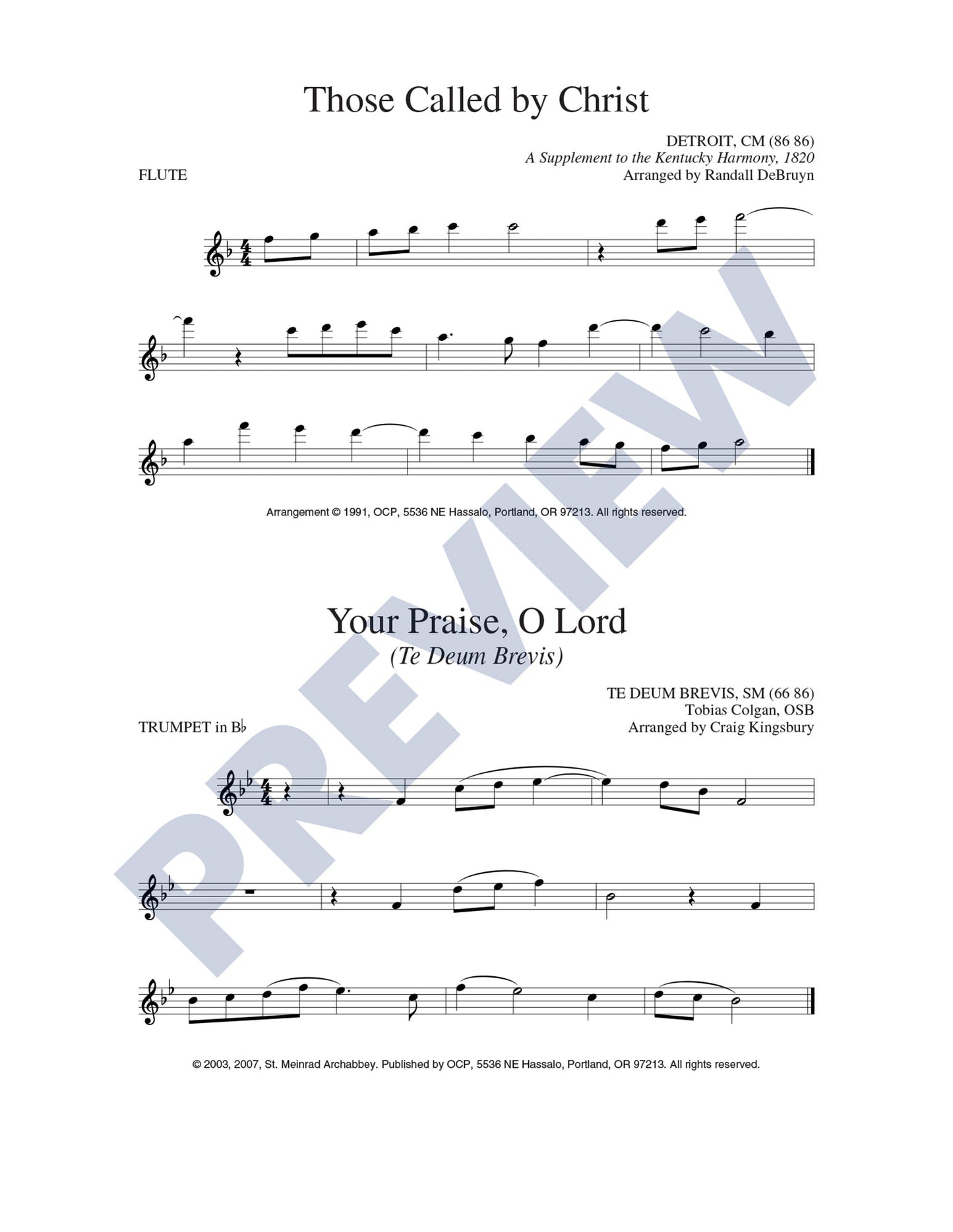 Three Hymns for Apostles, Saints and Martyrs