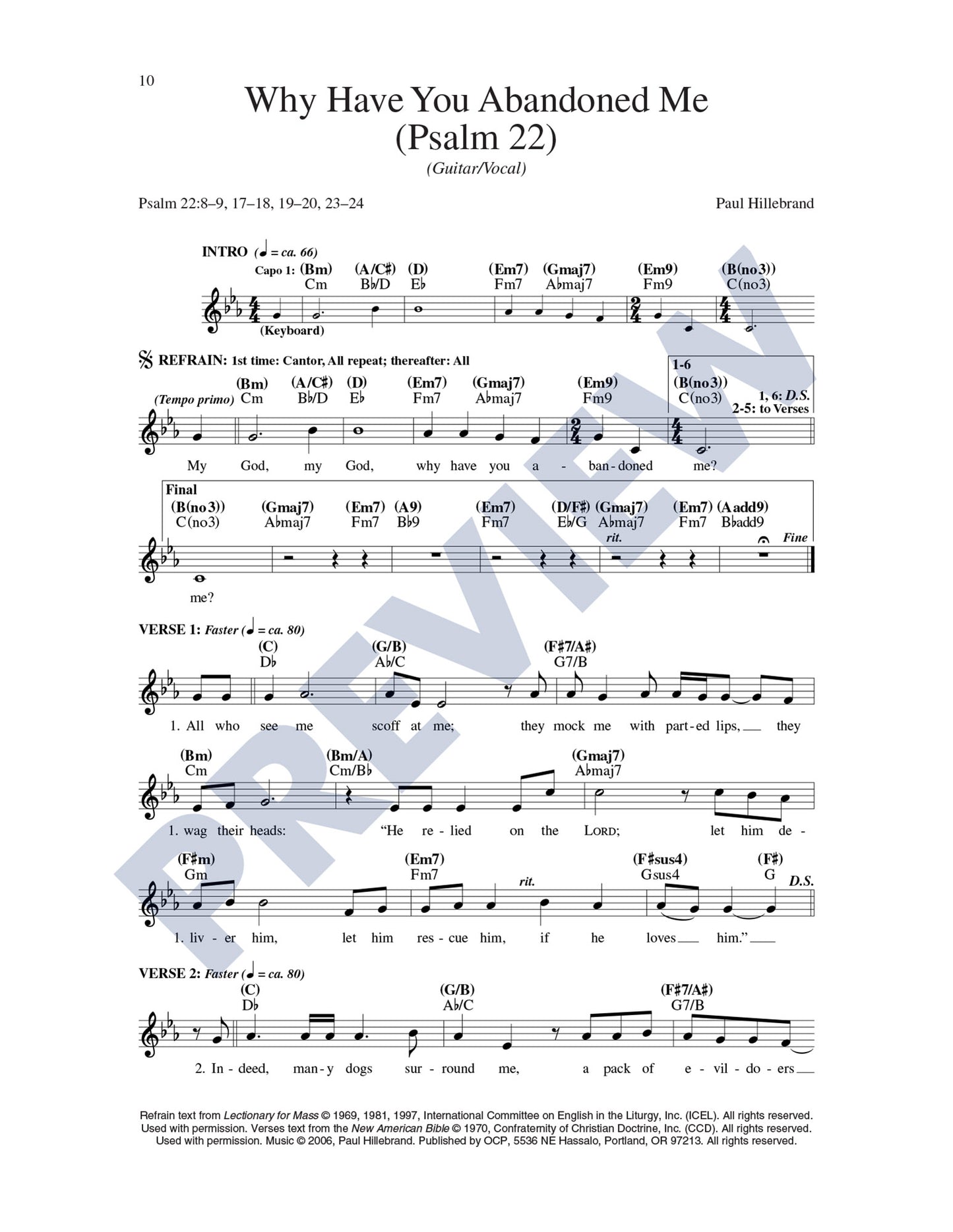 Why Have You Abandoned Me (Psalm 22)