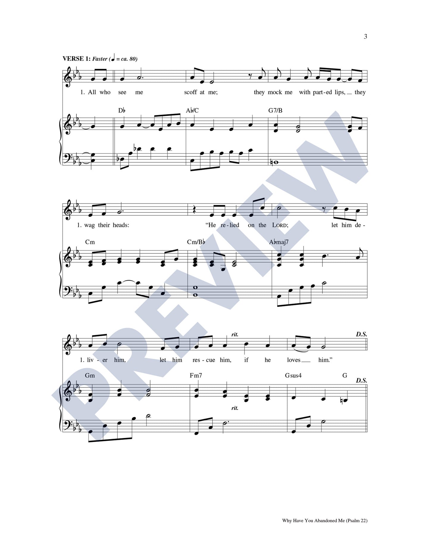 Why Have You Abandoned Me (Psalm 22)