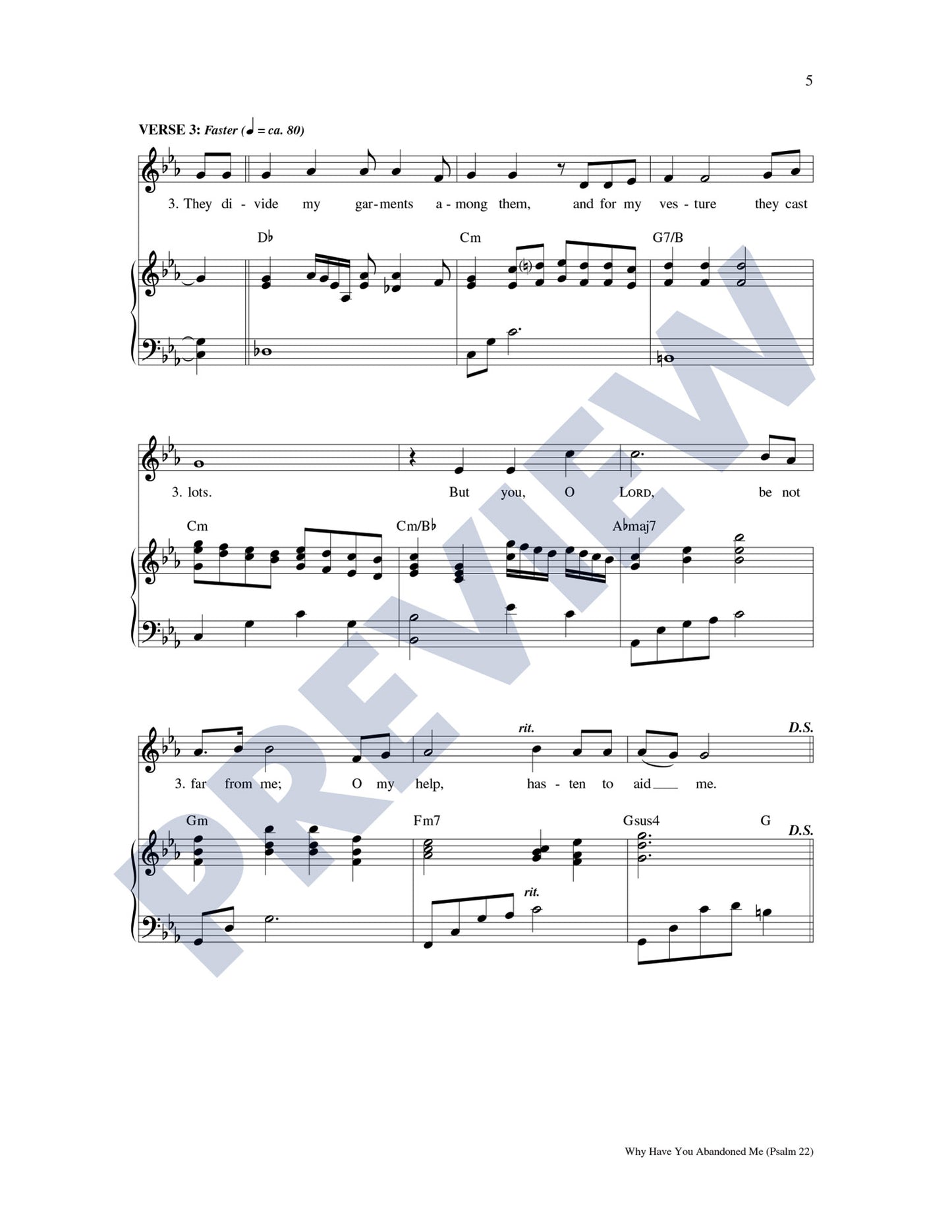 Why Have You Abandoned Me (Psalm 22)