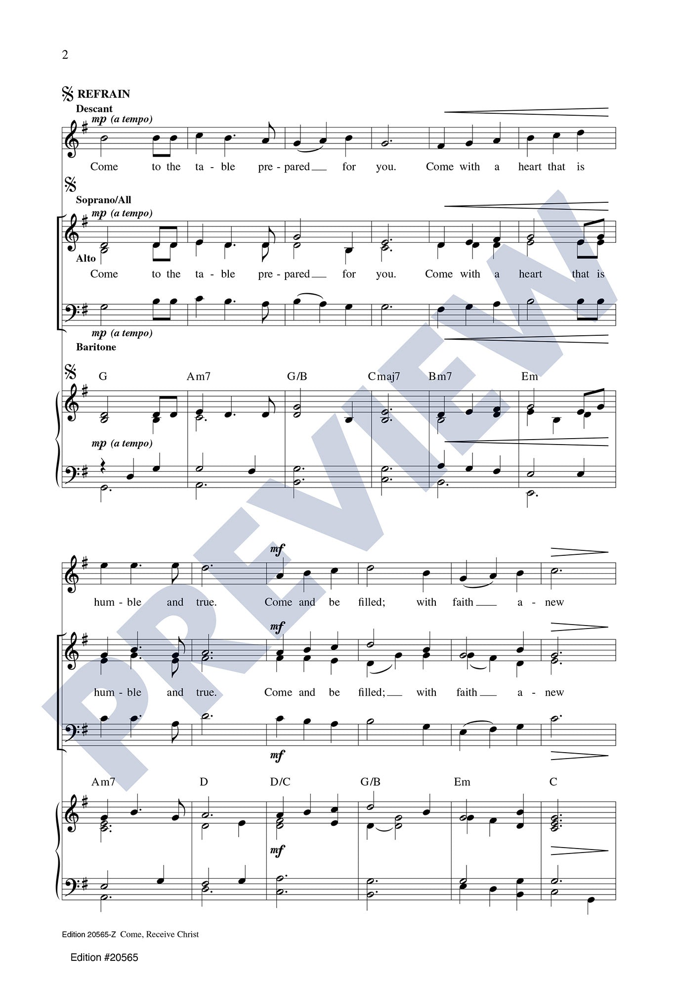 Come, Receive Christ
