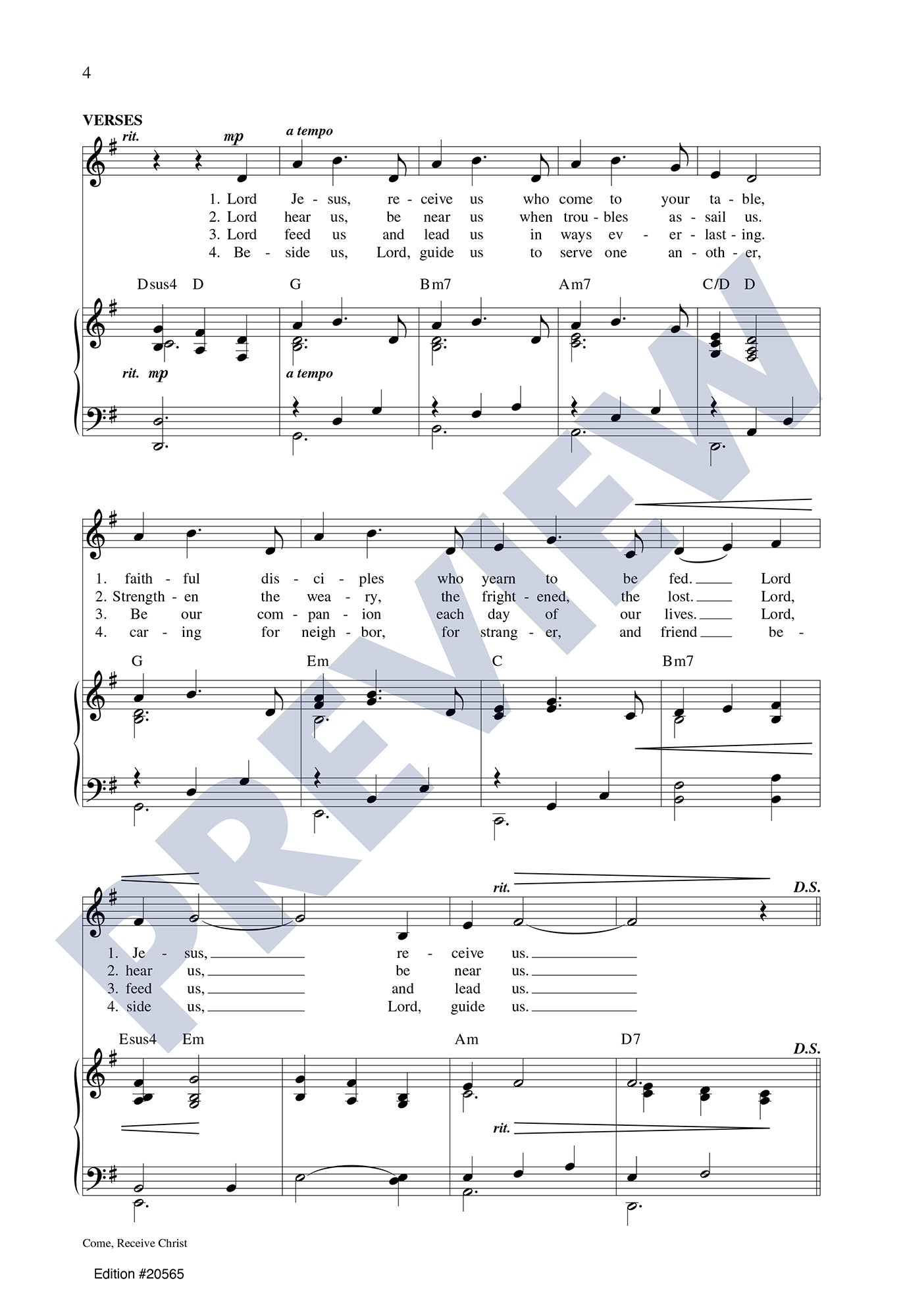 Come, Receive Christ