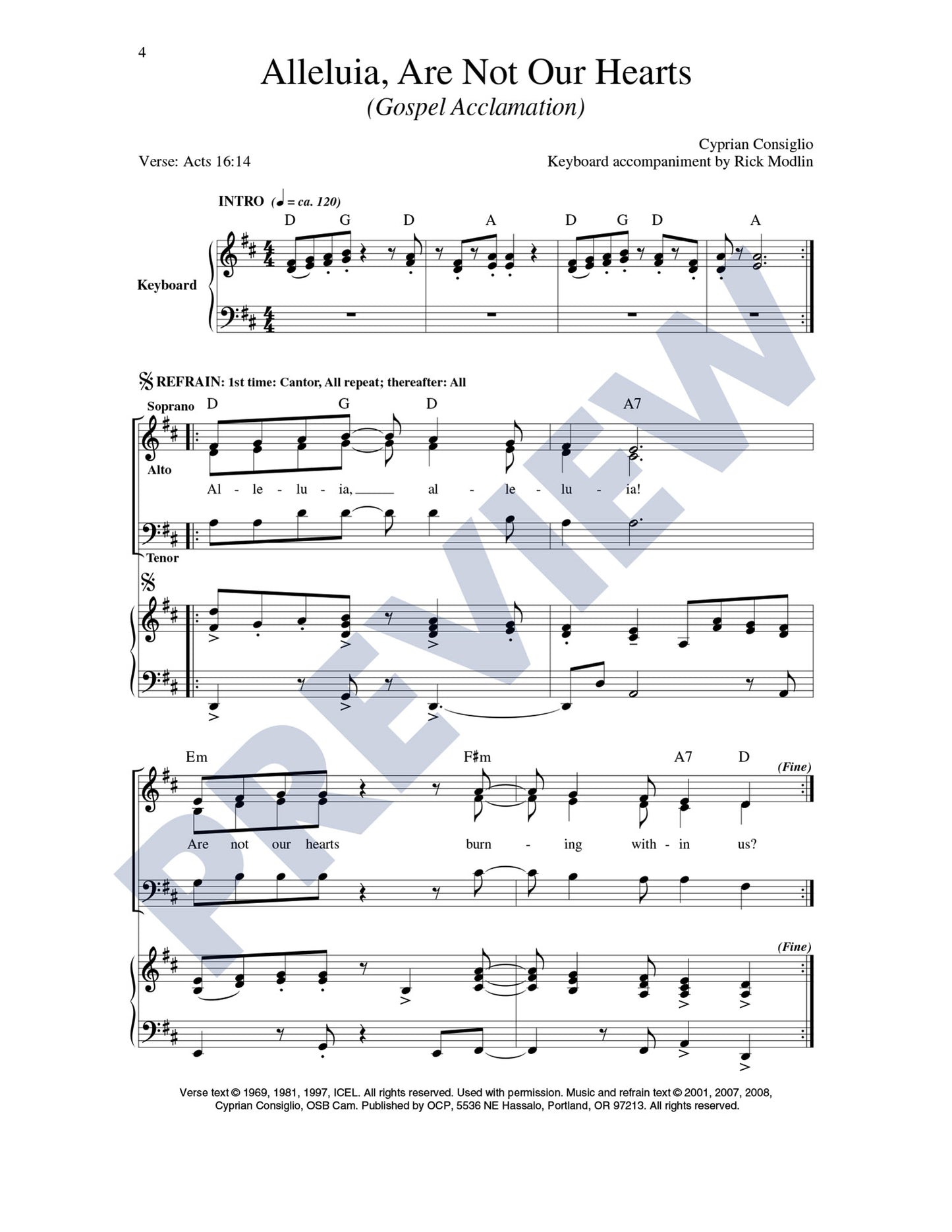 Praise to You/Alleluia, Are Not Our Hearts