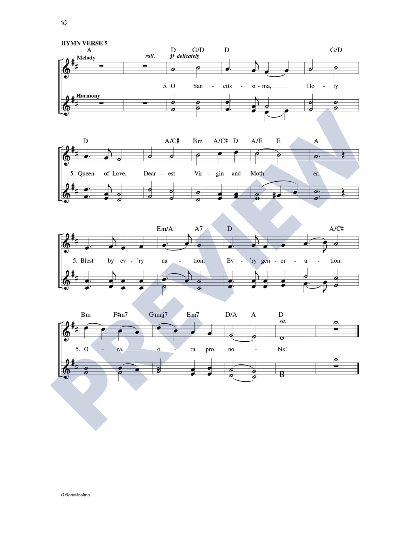 O Sanctissima