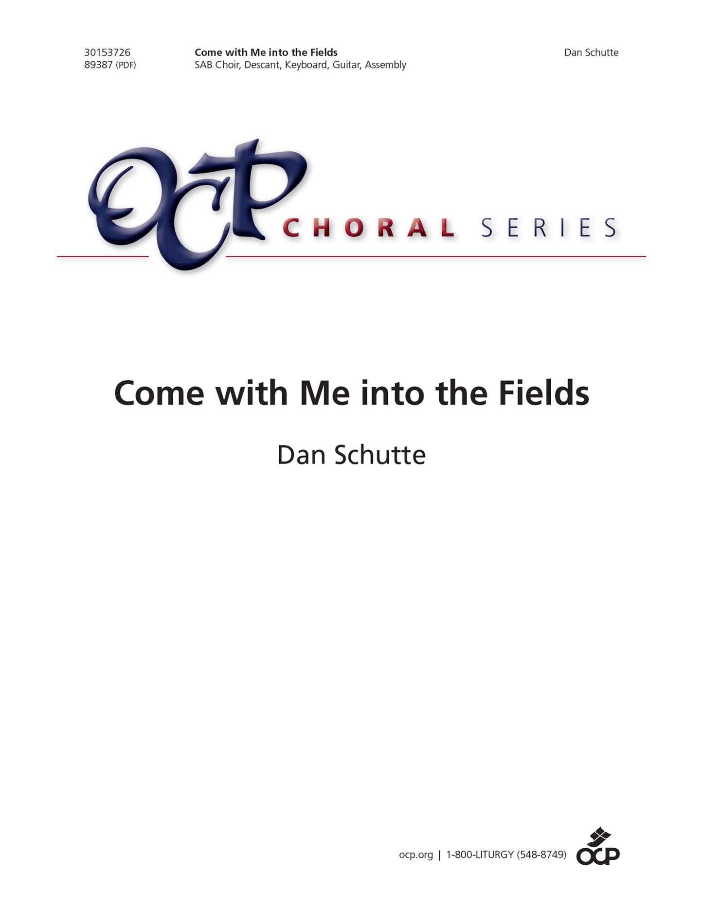 Come with Me into the Fields