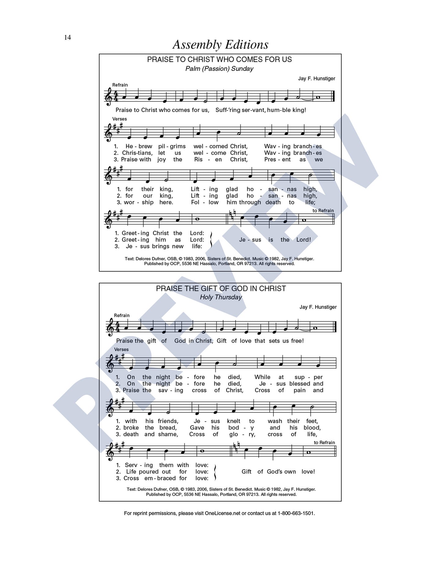 Music for Holy Week and the Triduum