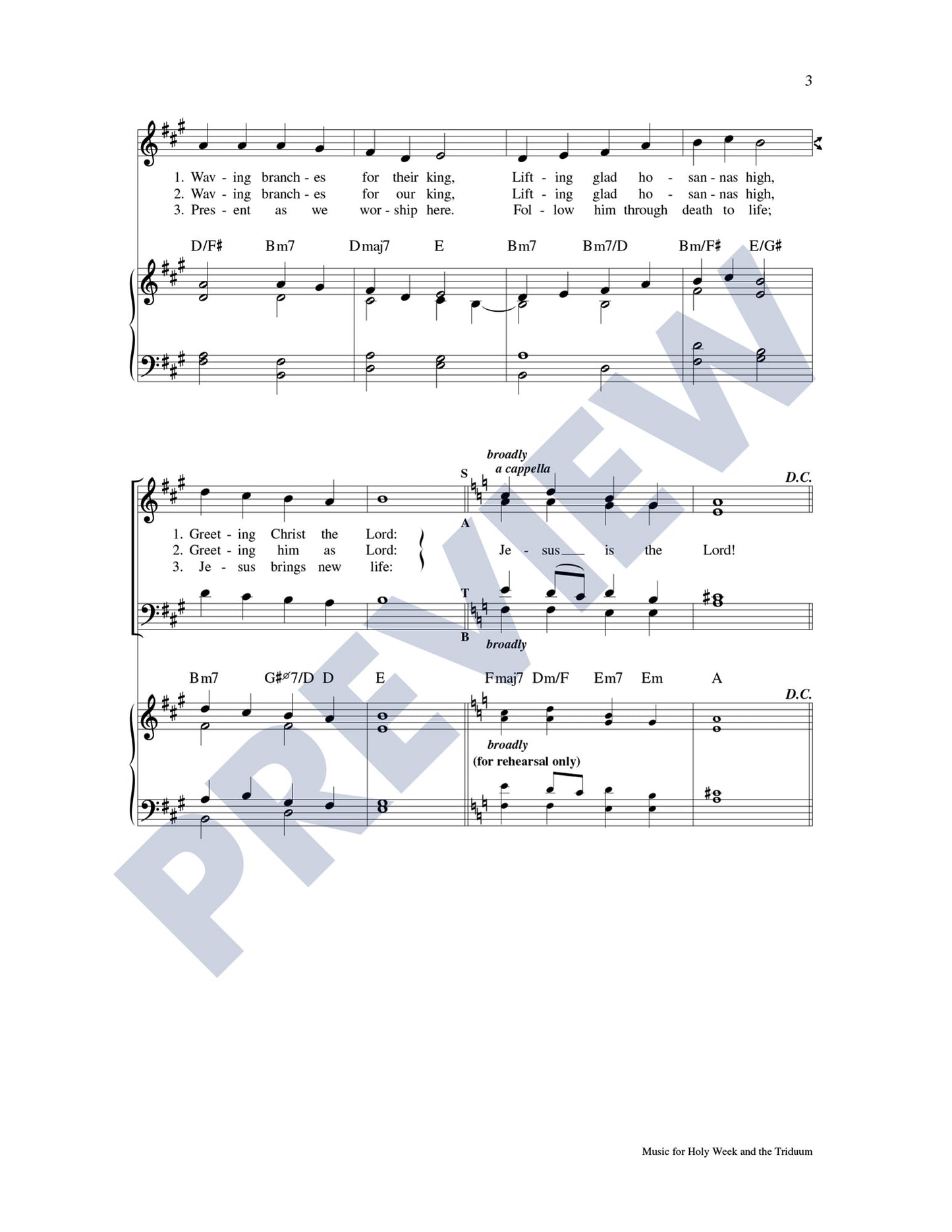 Music for Holy Week and the Triduum