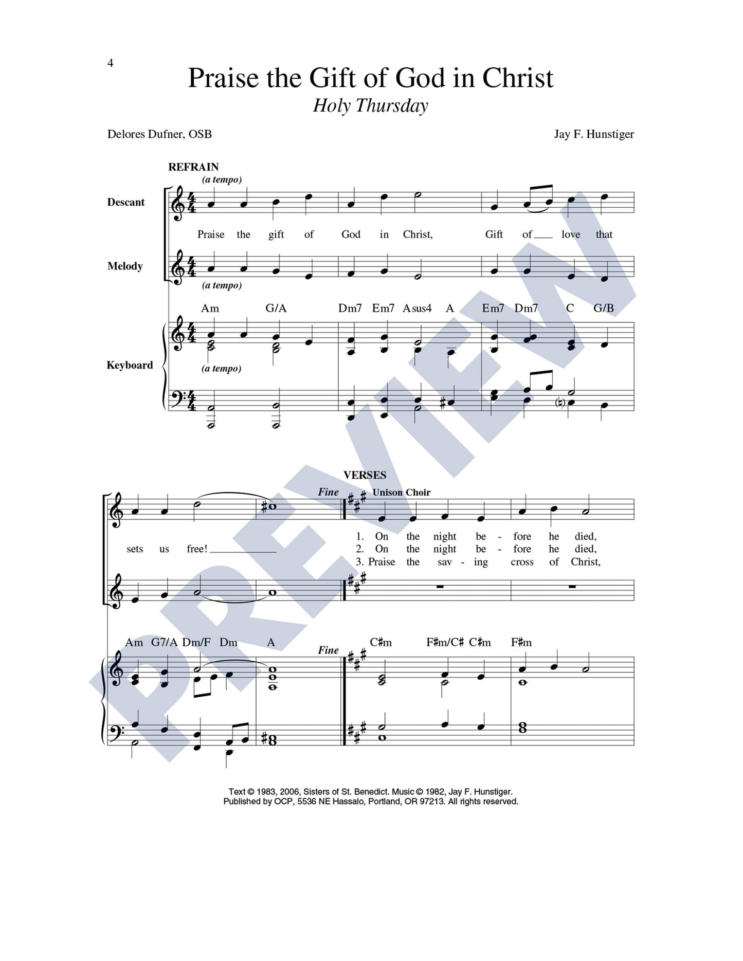 Music for Holy Week and the Triduum