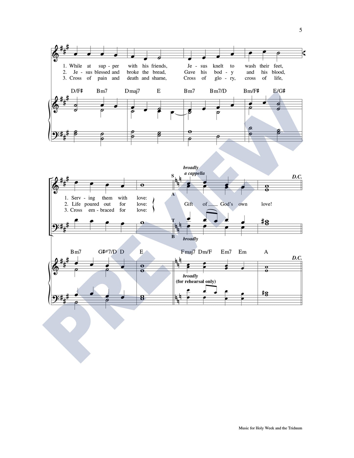 Music for Holy Week and the Triduum