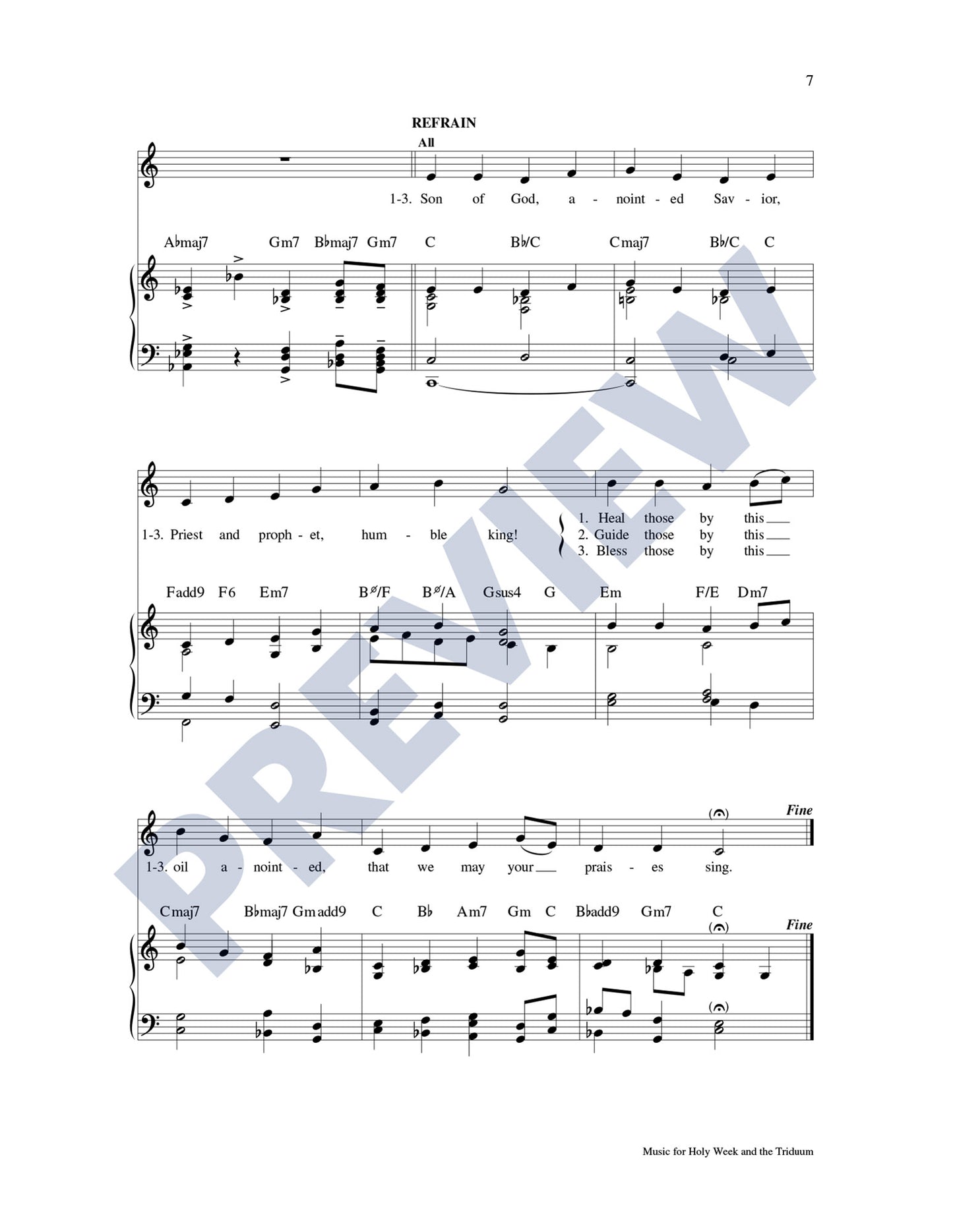 Music for Holy Week and the Triduum