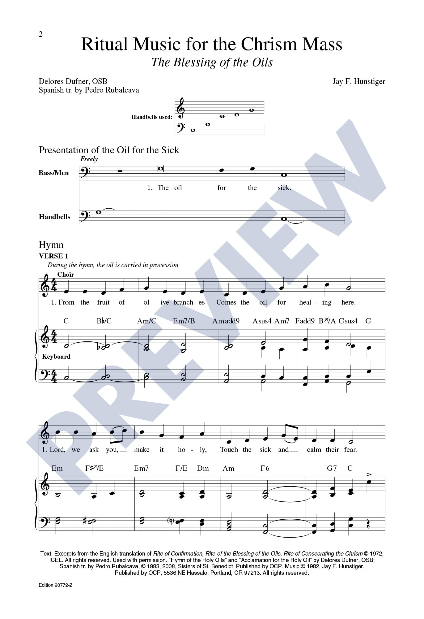 Ritual Music for the Chrism Mass: The Blessing of the Oils