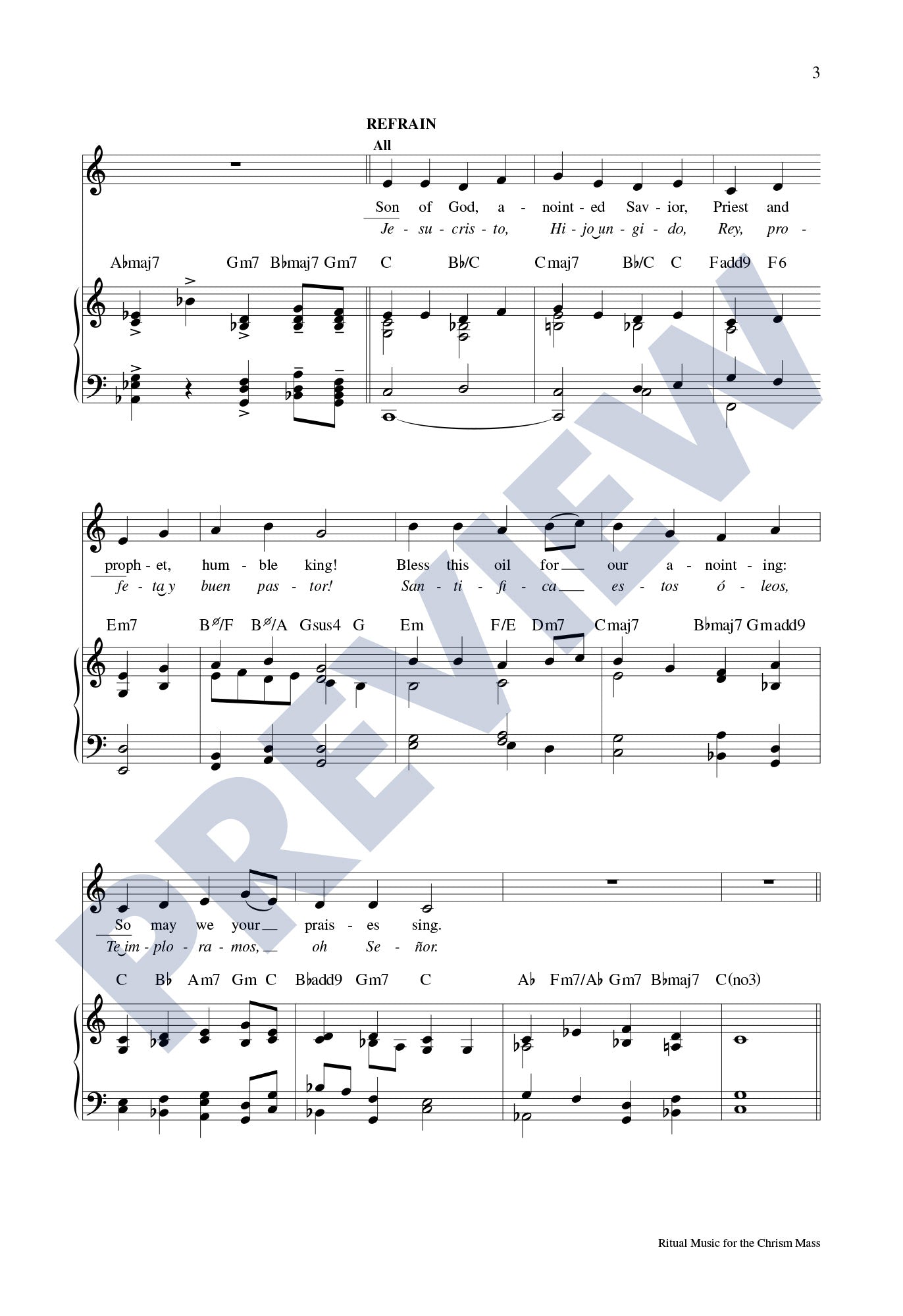 Ritual Music for the Chrism Mass: The Blessing of the Oils